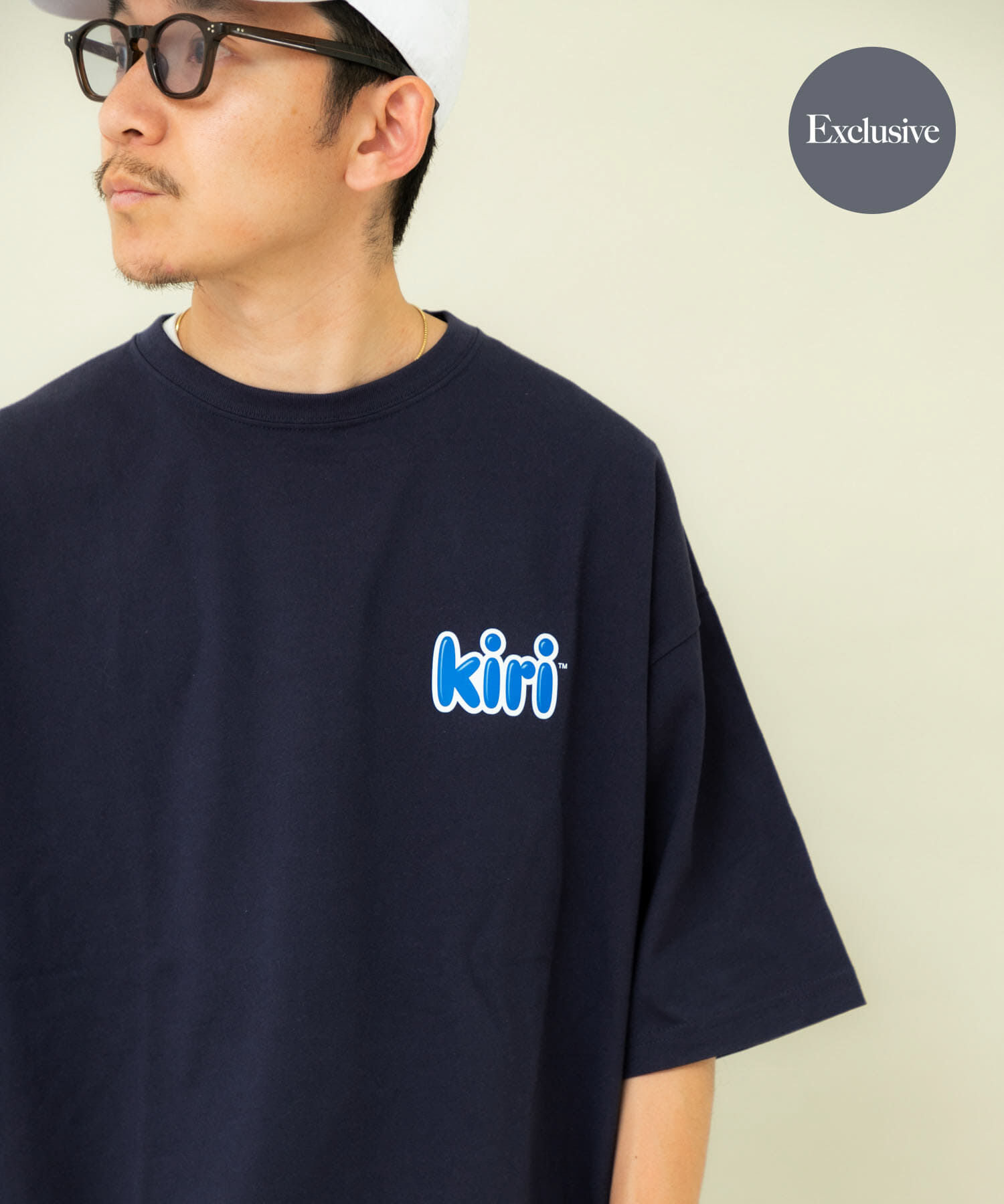 URBAN RESEARCH「『別注』Kiri&times;URBAN RESEARCH　Logo T-shirts」|Tシャツ・カットソー|ネイビー