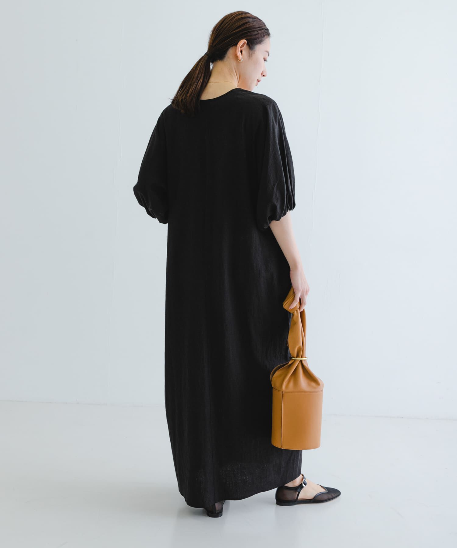 URBAN RESEARCH「リネンレーヨンUネックワンピース」|ワンピース|