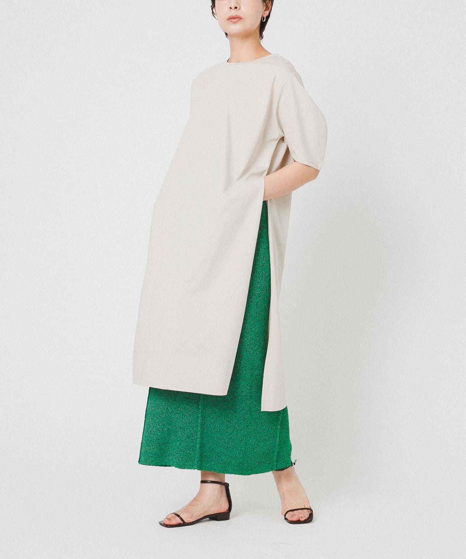 LAATO「side slit one-piece」|ワンピース|