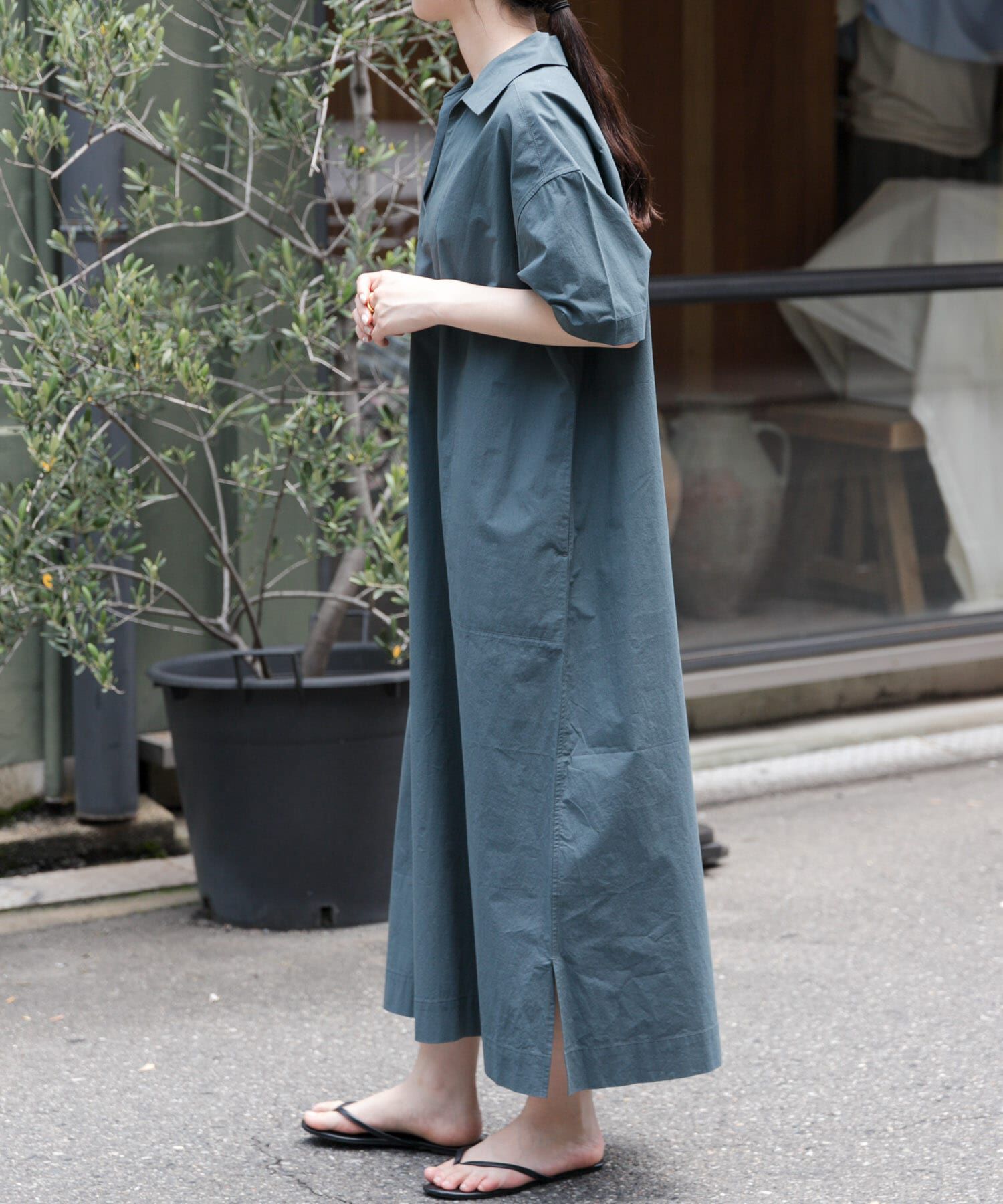 URBAN RESEARCH DOORS「FORK&SPOON　スキッパーワンピース」|ワンピース|