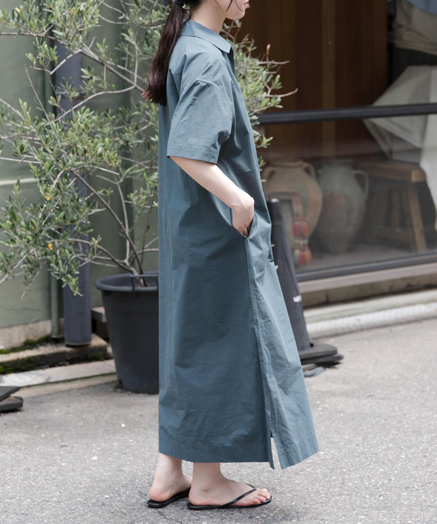 URBAN RESEARCH DOORS「FORK&SPOON　スキッパーワンピース」|ワンピース|