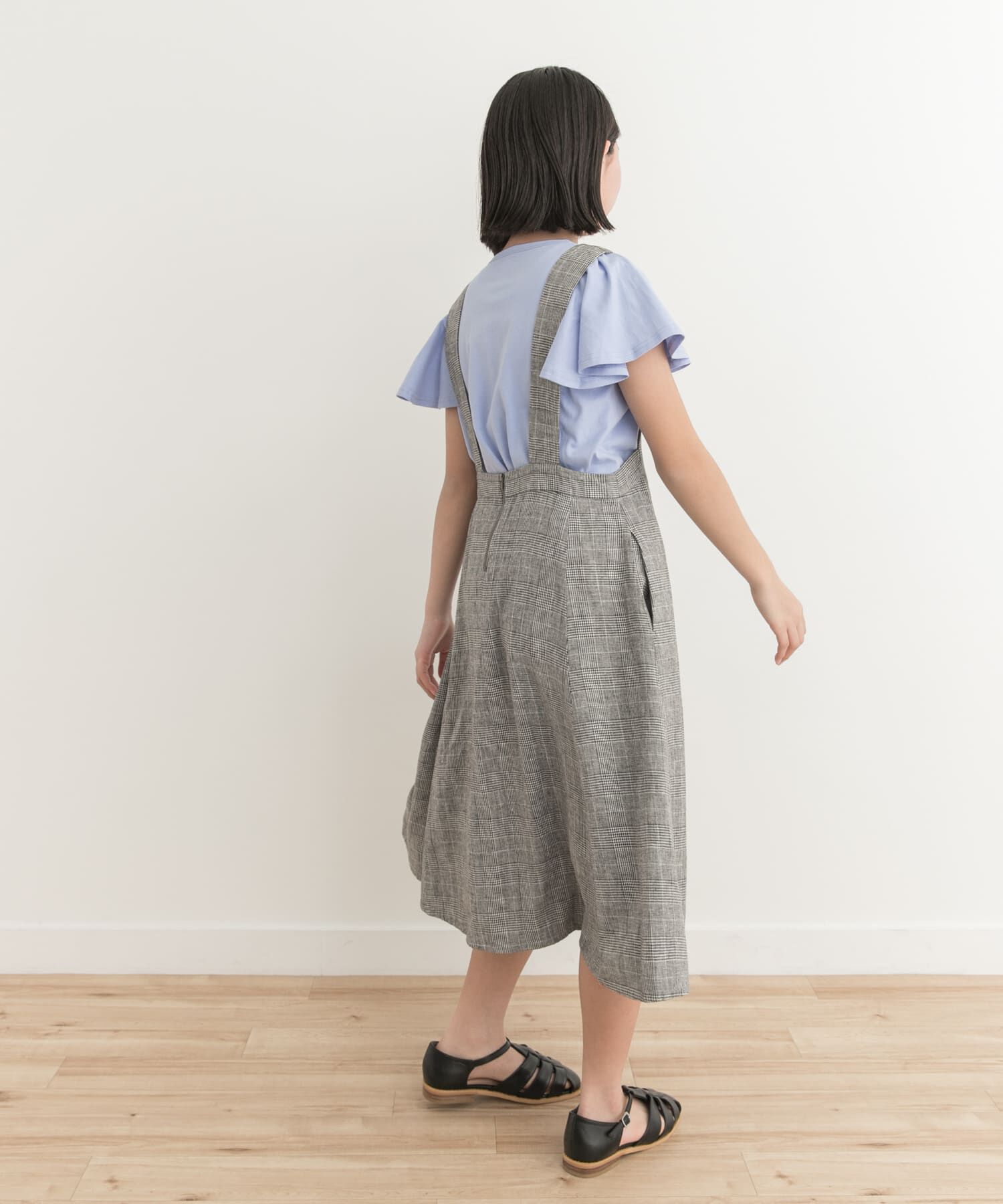 URBAN RESEARCH DOORS「『親子リンク』リネンレーヨンジャンパースカート(KIDS)」|ワンピース|