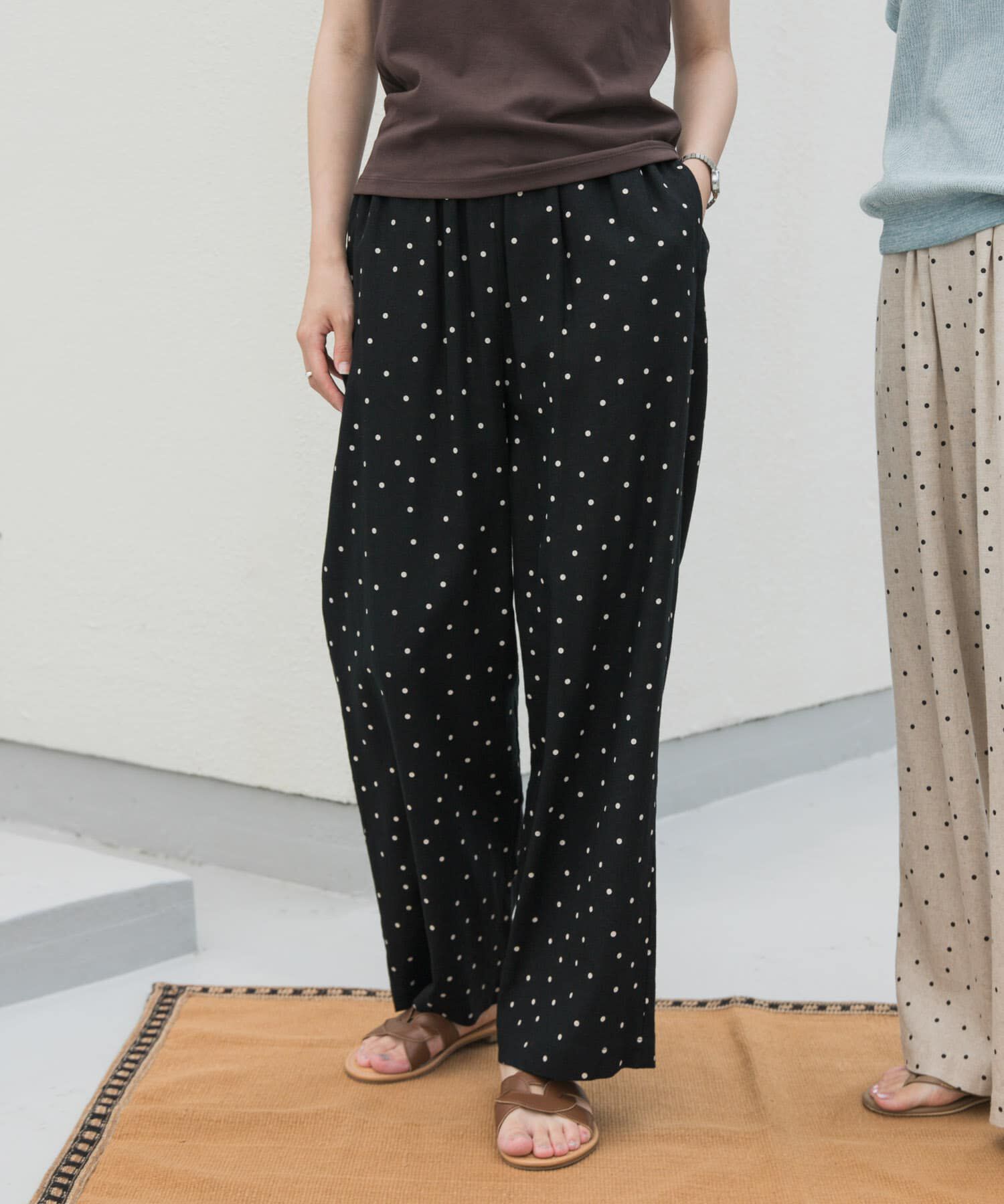 URBAN RESEARCH DOORS「リネンレーヨンドットイージーパンツ」|その他|