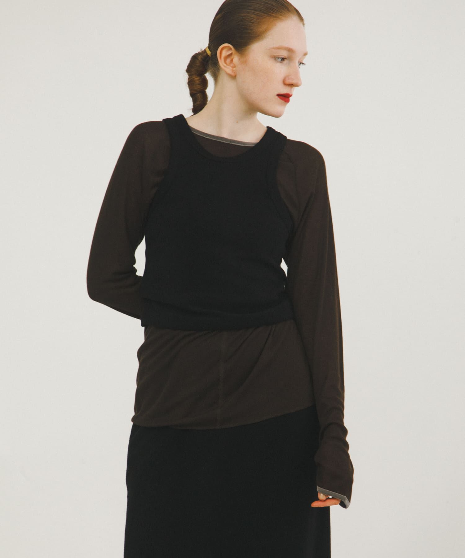 LAATO「piping velor sheer tee」|Tシャツ・カットソー|