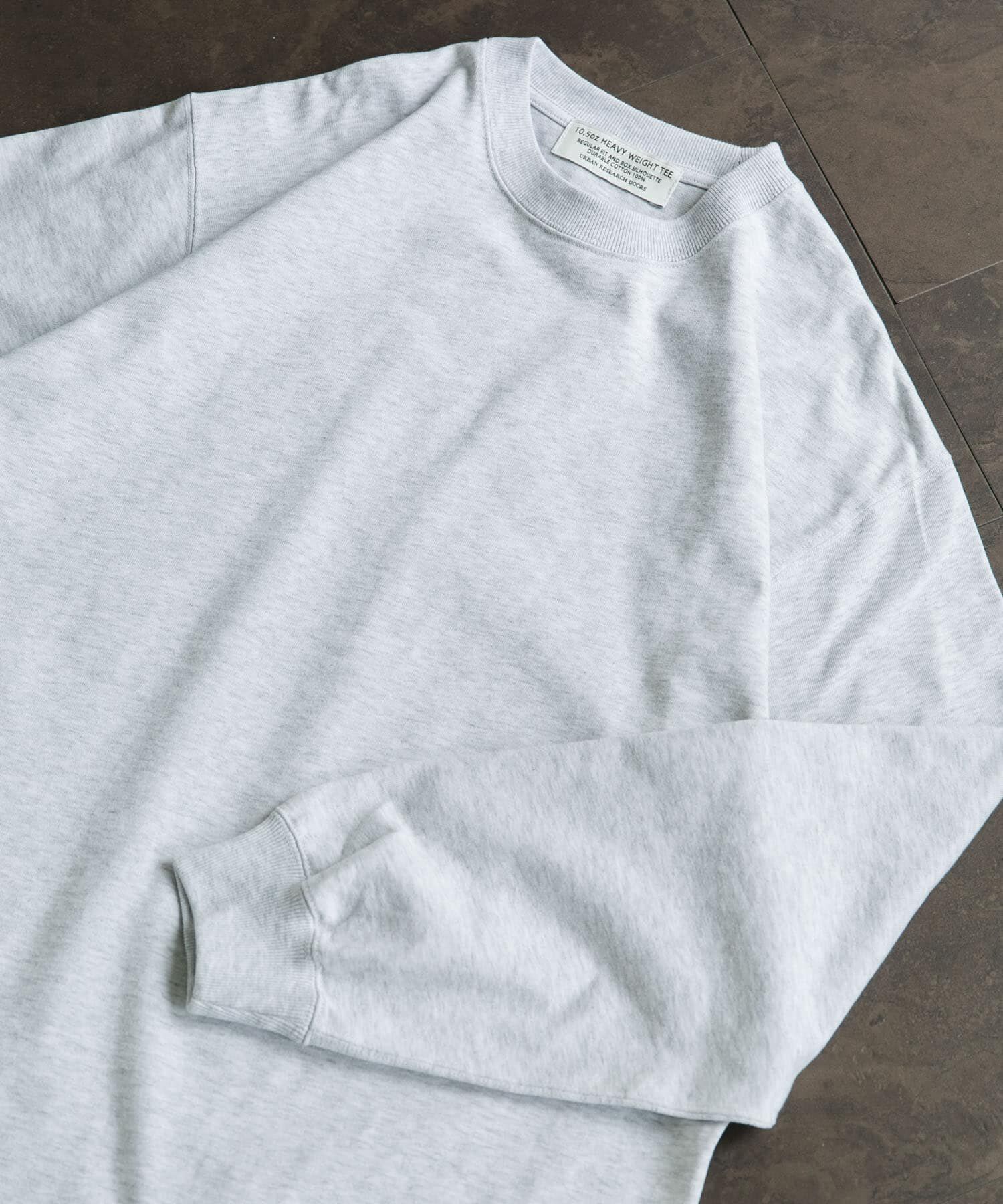 URBAN RESEARCH DOORS「10.5オンス ヘビーウェイトロングスリーブTシャツ」|Tシャツ・カットソー|グレー系その他