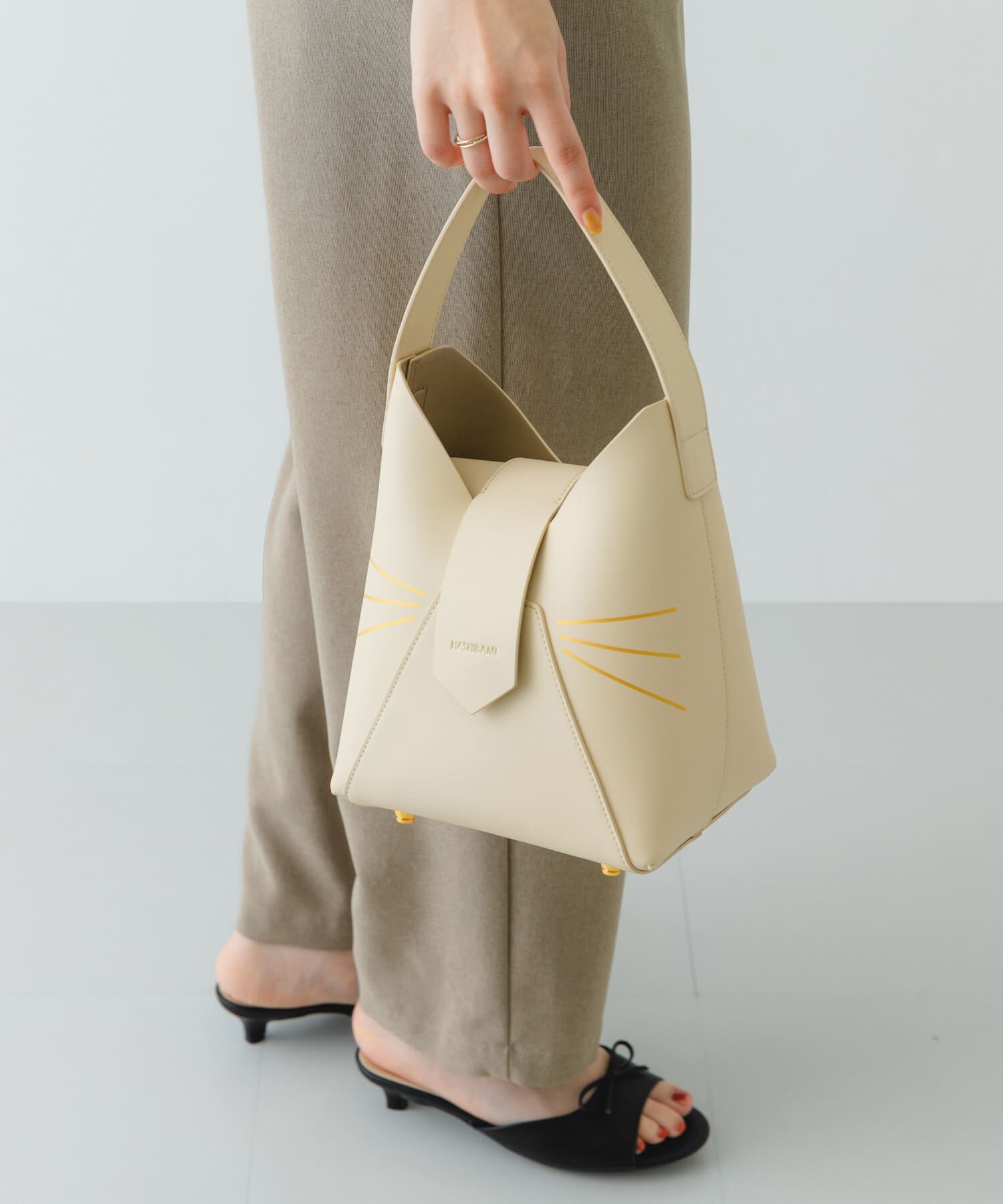 RODE SKO「『別注』Hashibami&times;RODESKO　フェズネコヒゲハンドルバッグ」|ハンドバッグ|