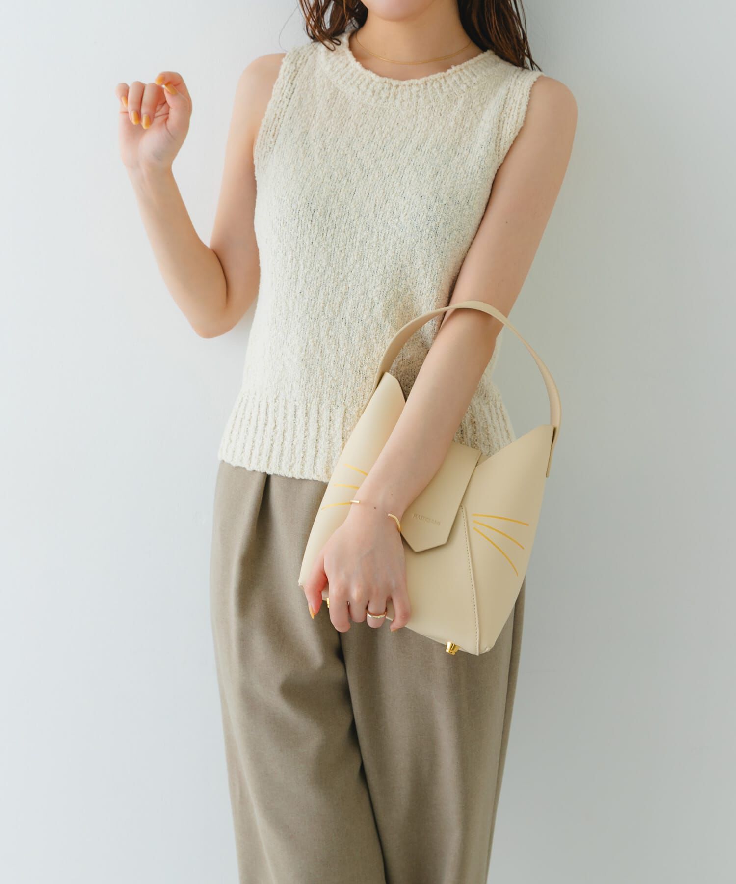 RODE SKO「『別注』Hashibami&times;RODESKO　フェズネコヒゲハンドルバッグ」|ハンドバッグ|