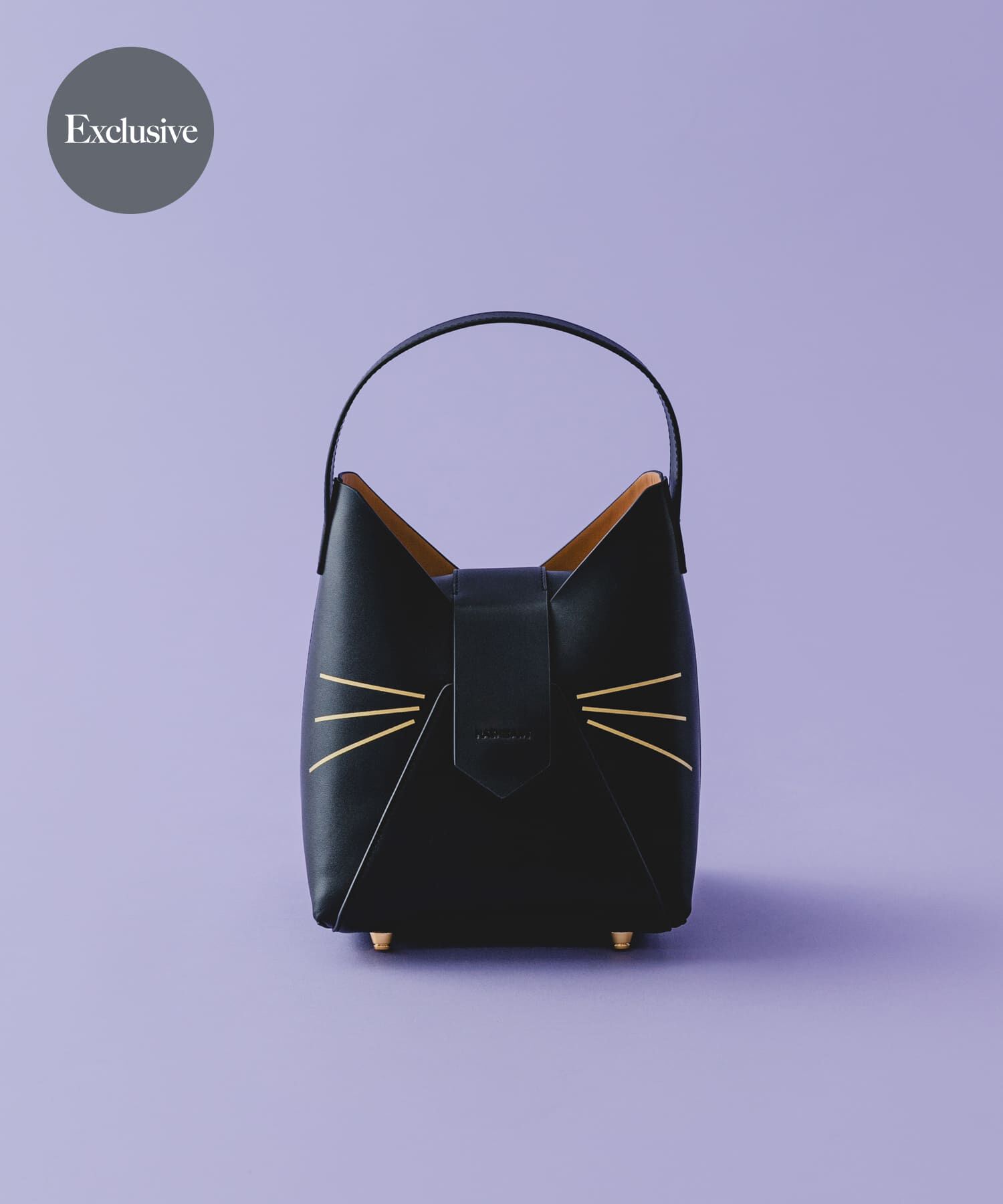 RODE SKO「『別注』Hashibami&times;RODESKO　フェズネコヒゲハンドルバッグ」|ハンドバッグ|ブラック