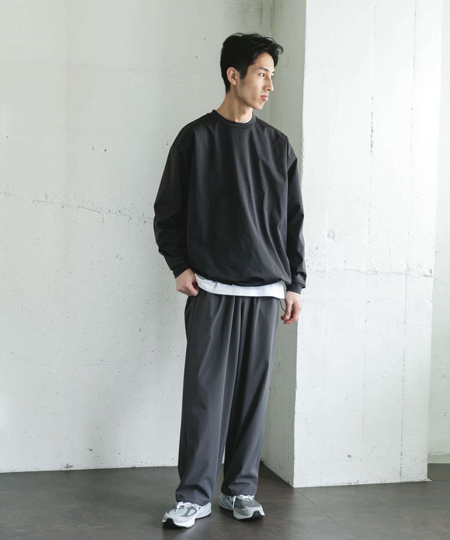 URBAN RESEARCH DOORS「URD Drawstring Long-Sleeve T-shirts」|Tシャツ・カットソー|