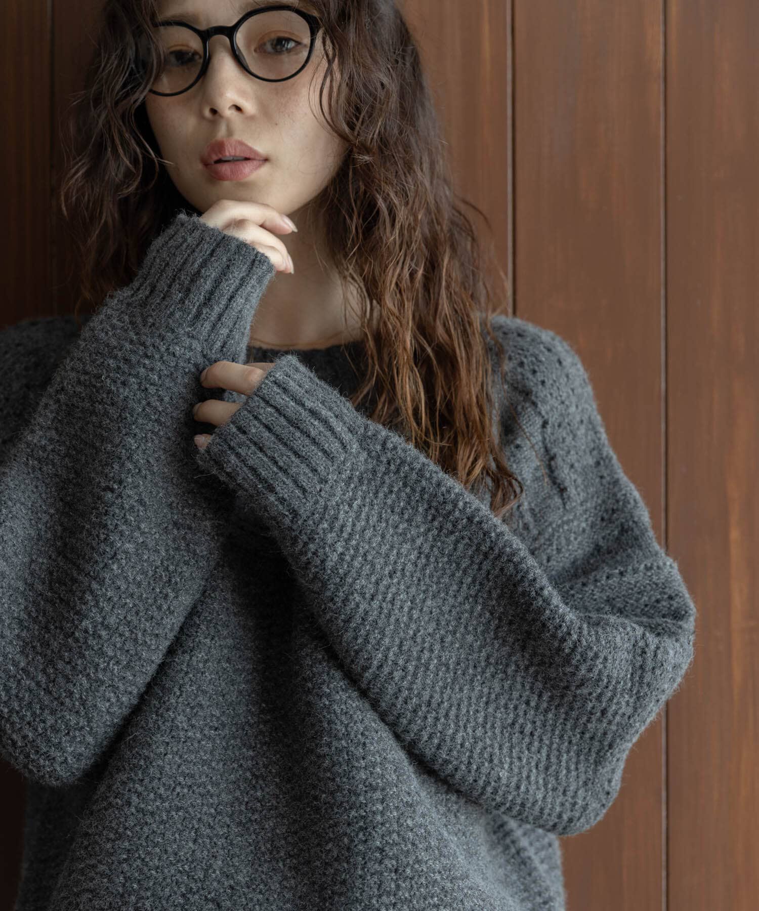 Sonny Label 「『WEB限定』アイレット切替ニットプルオーバー」|ニット・セーター|