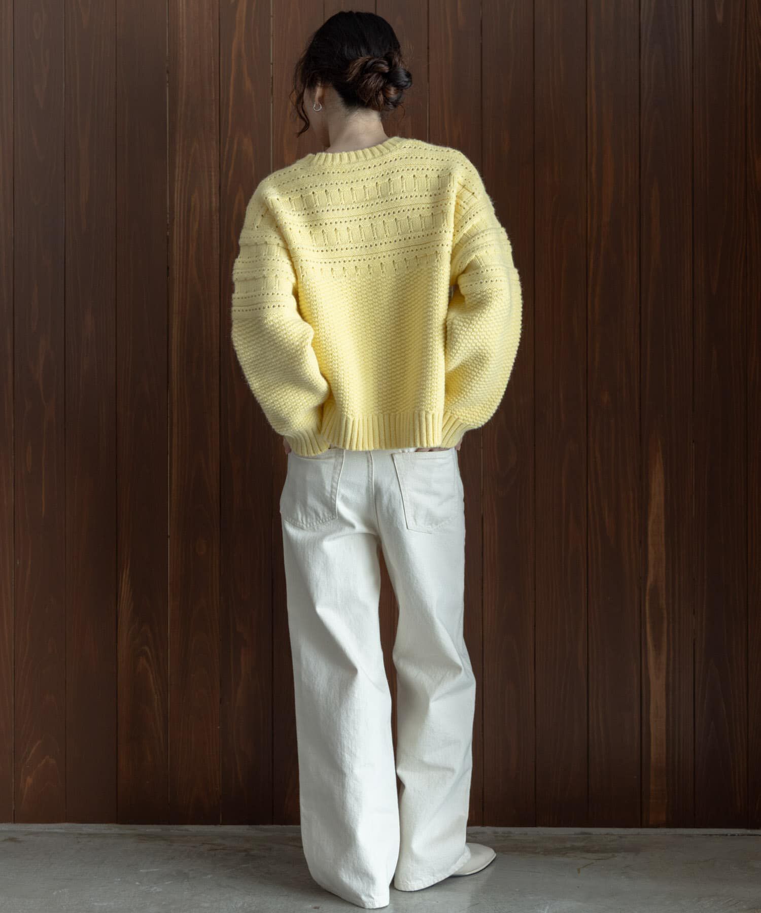 Sonny Label 「『WEB限定』アイレット切替ニットプルオーバー」|ニット・セーター|