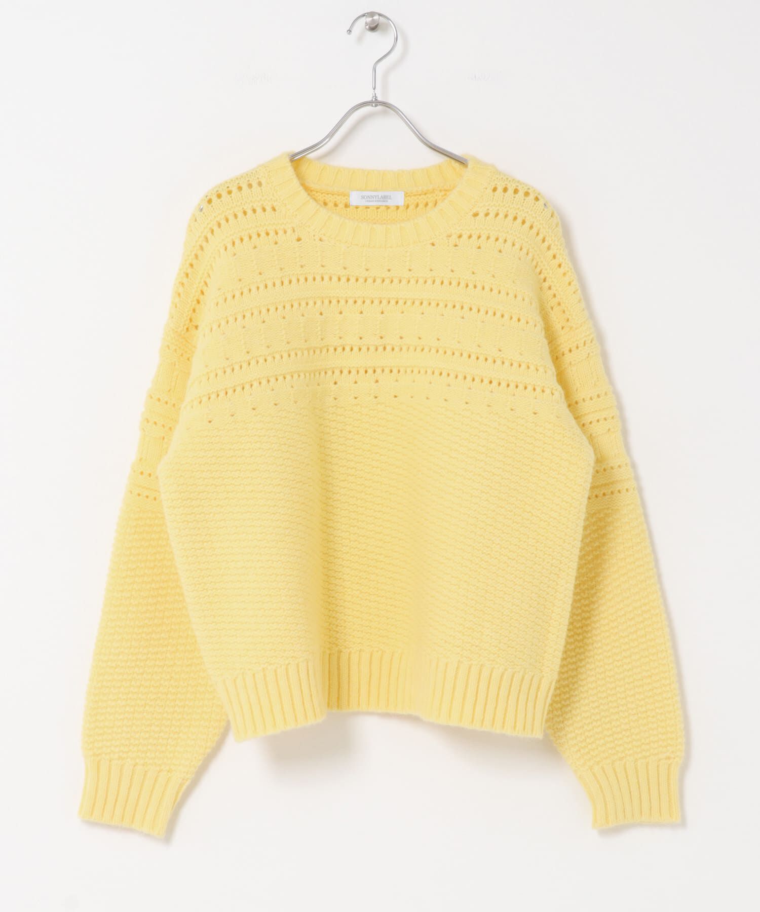 Sonny Label 「『WEB限定』アイレット切替ニットプルオーバー」|ニット・セーター|