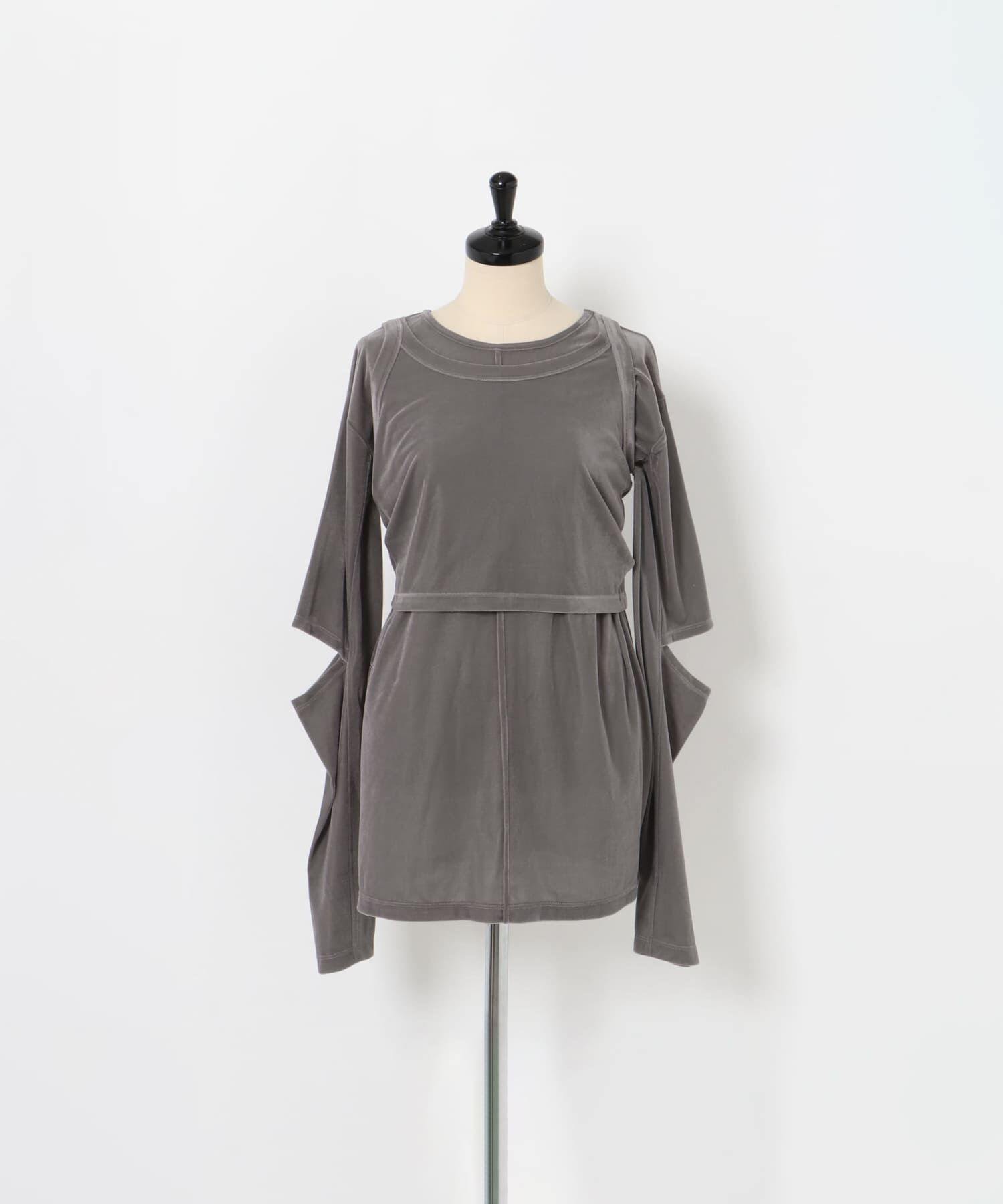 LAATO「velor layered tee」|Tシャツ・カットソー|グレー