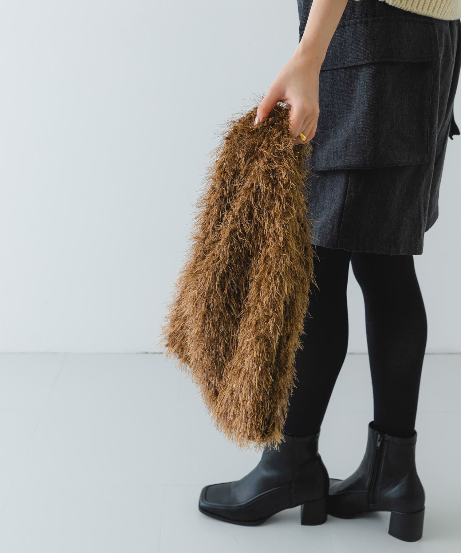 RODE SKO「ラメシャギーショッパー」|トートバッグ|