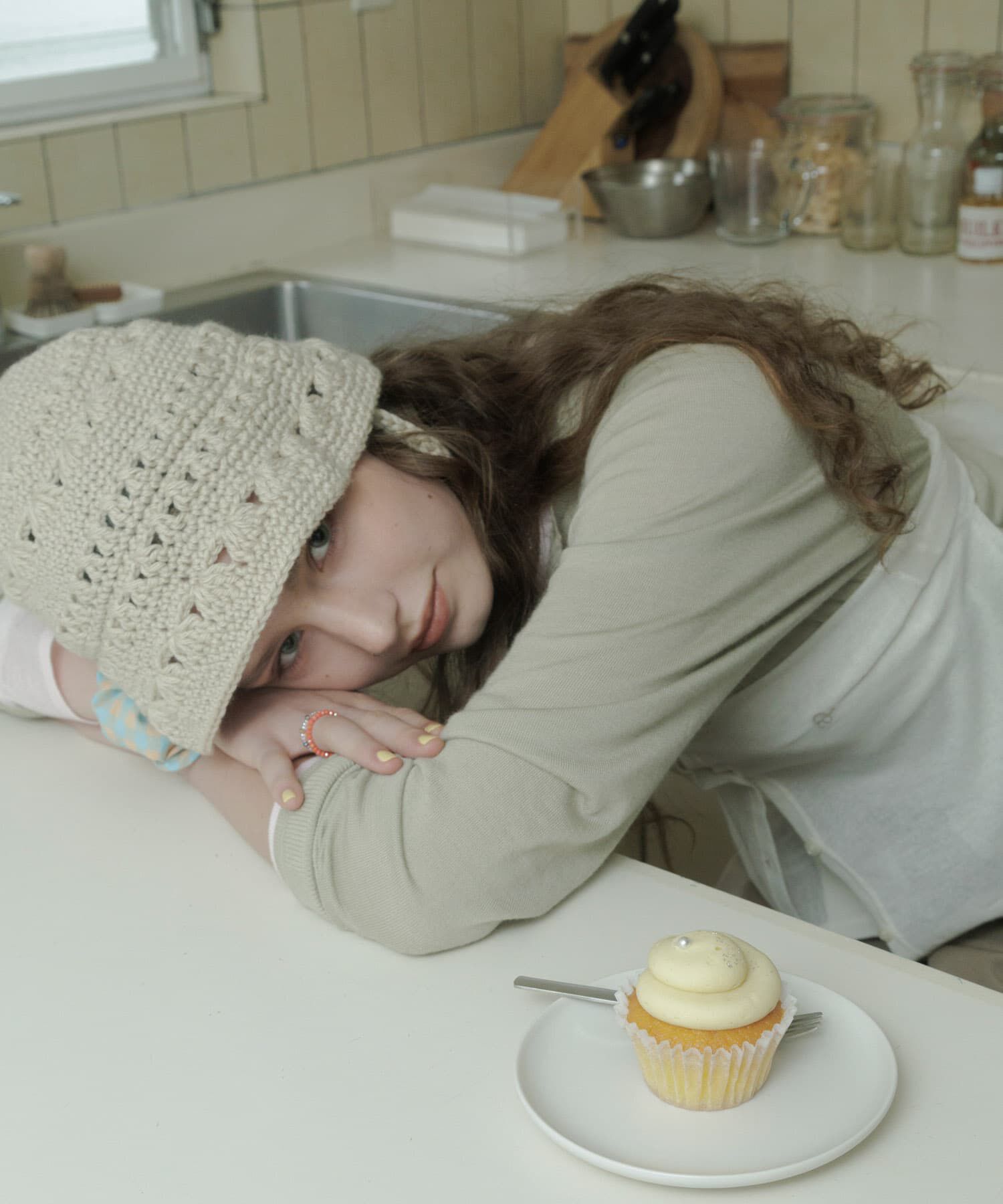 SMELLY「クロシェニットハット」|ハット|