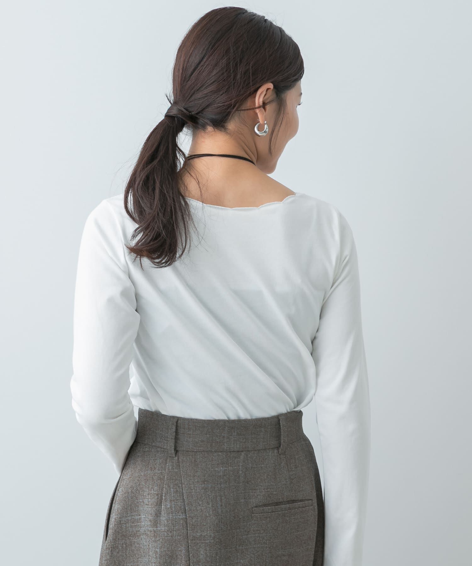 URBAN RESEARCH ROSSO「F by ROSSO　スカラッププルオーバー」|Tシャツ・カットソー|