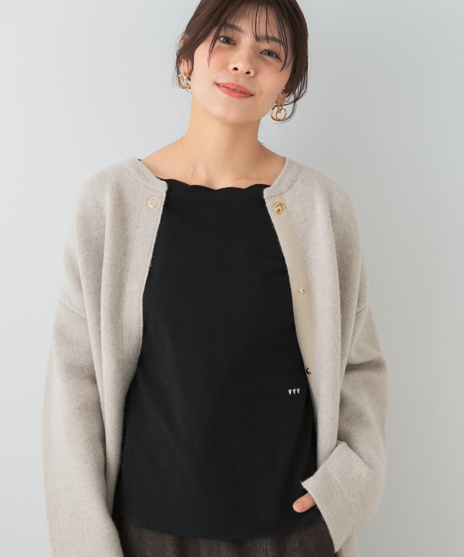 URBAN RESEARCH ROSSO「F by ROSSO　スカラッププルオーバー」|Tシャツ・カットソー|