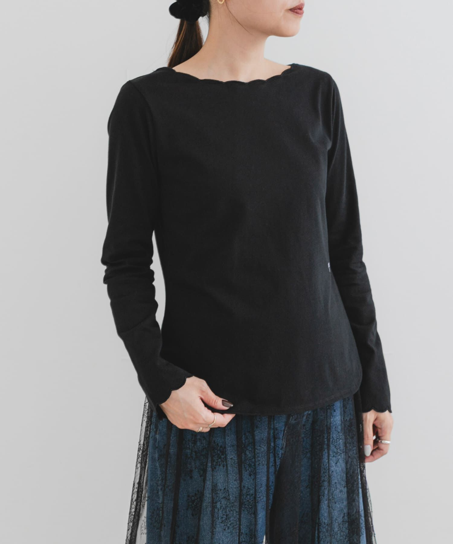 URBAN RESEARCH ROSSO「F by ROSSO　スカラッププルオーバー」|Tシャツ・カットソー|