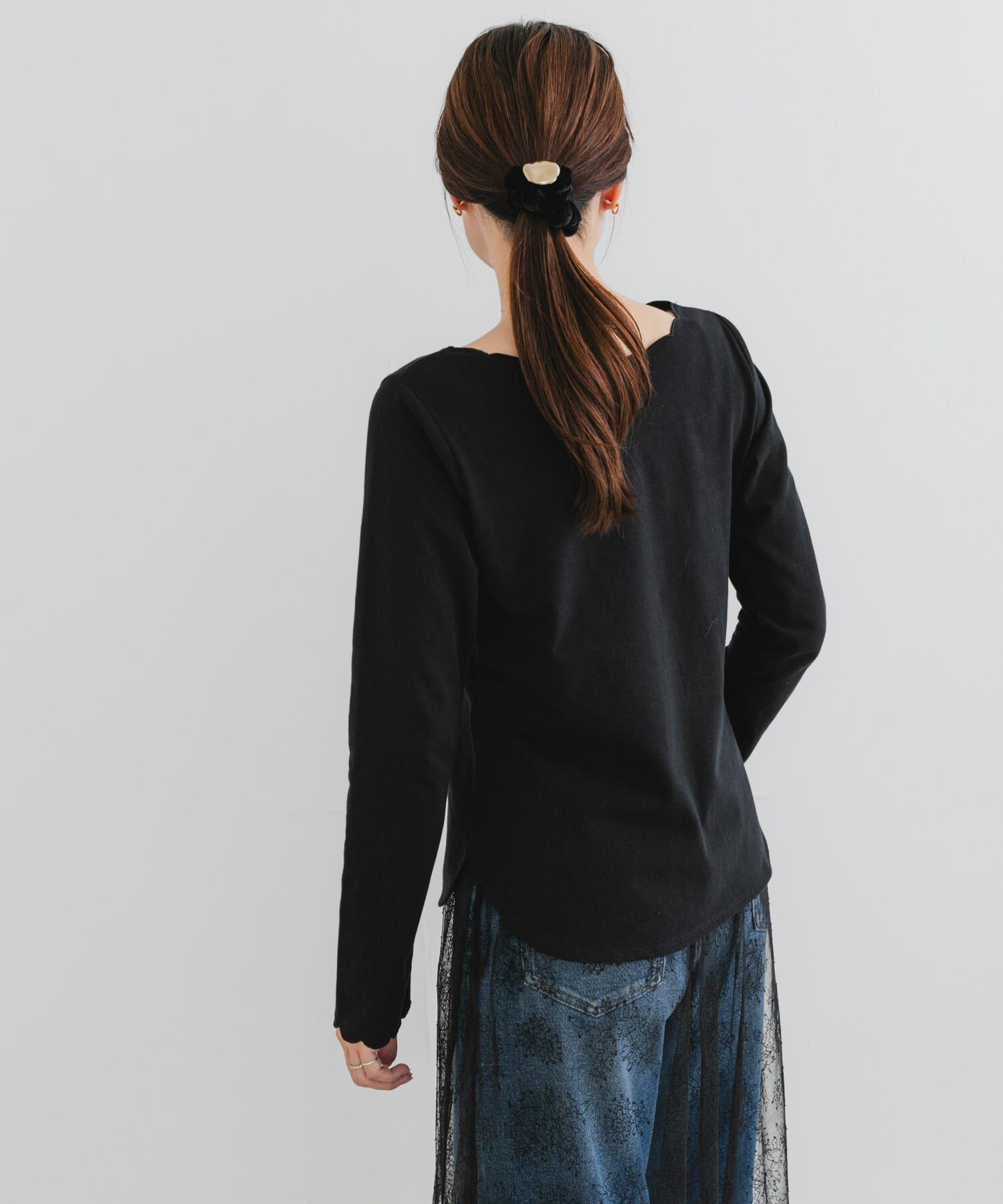 URBAN RESEARCH ROSSO「F by ROSSO　スカラッププルオーバー」|Tシャツ・カットソー|