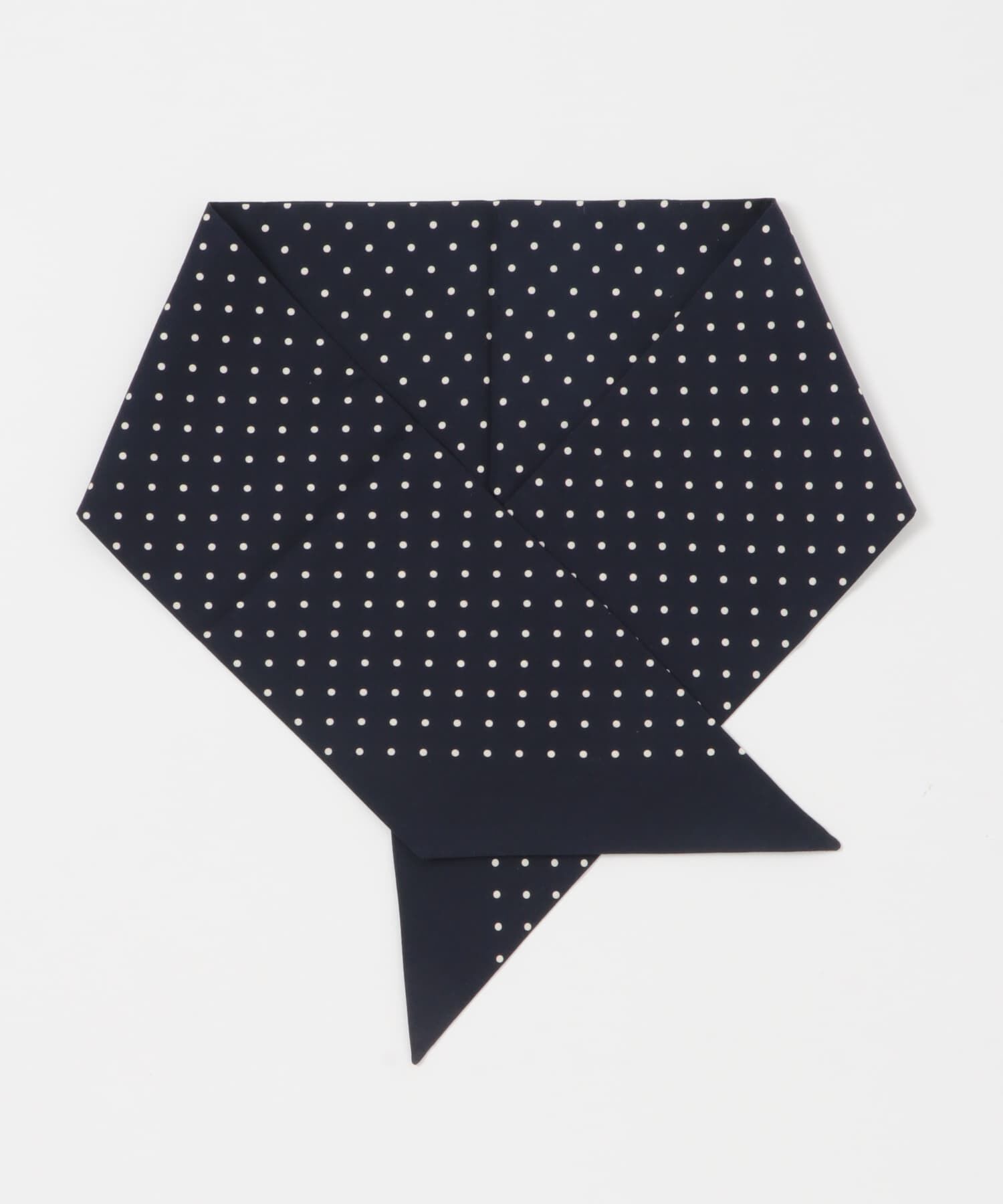 URBAN RESEARCH DOORS「LIFE STYLE TAILOR　コットンシルクドット柄ネッカチーフ」|ハンカチ|ネイビー