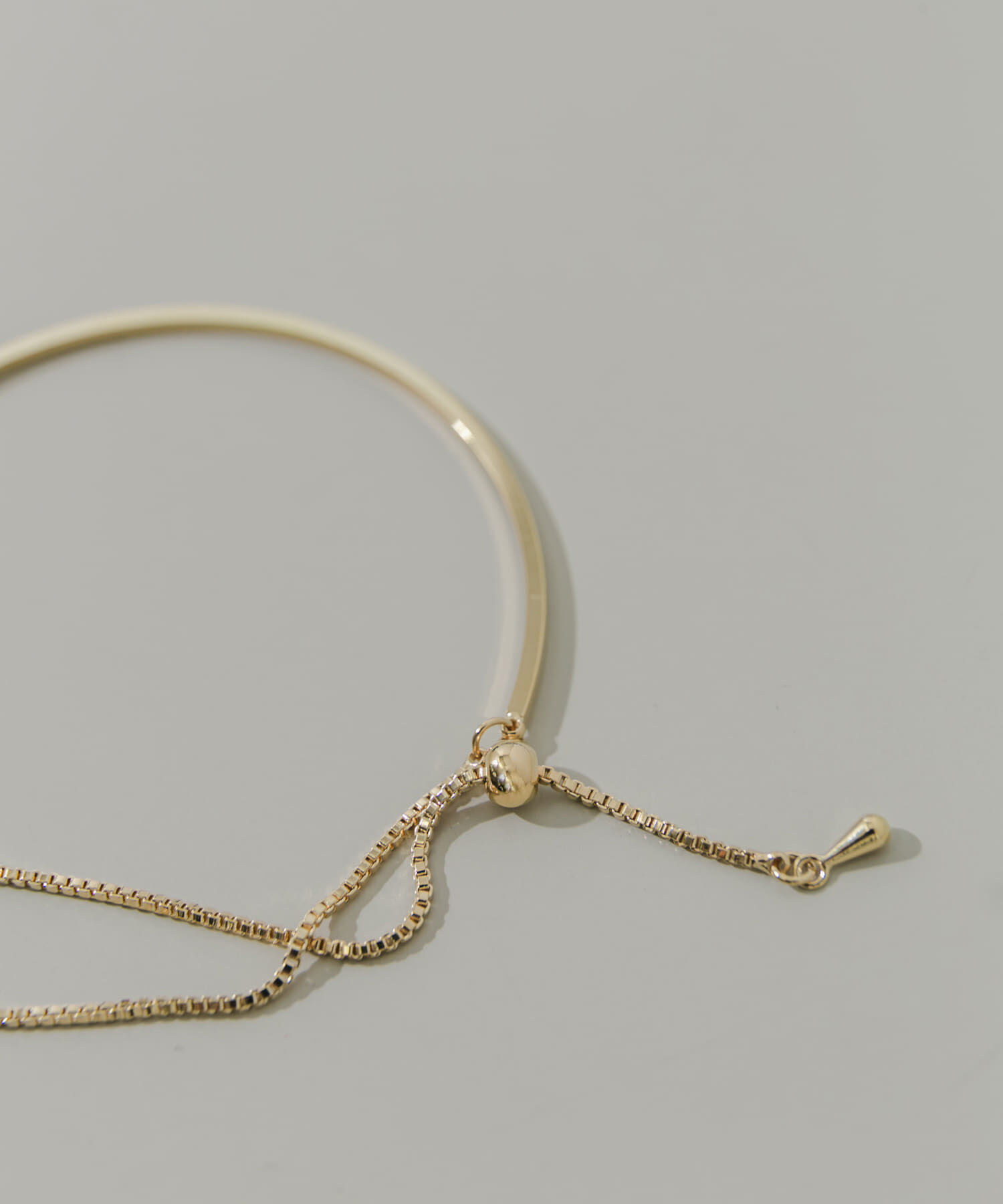 SMELLY「カーブバーチェーンスライドブレスレット」|ブレスレット・バングル|