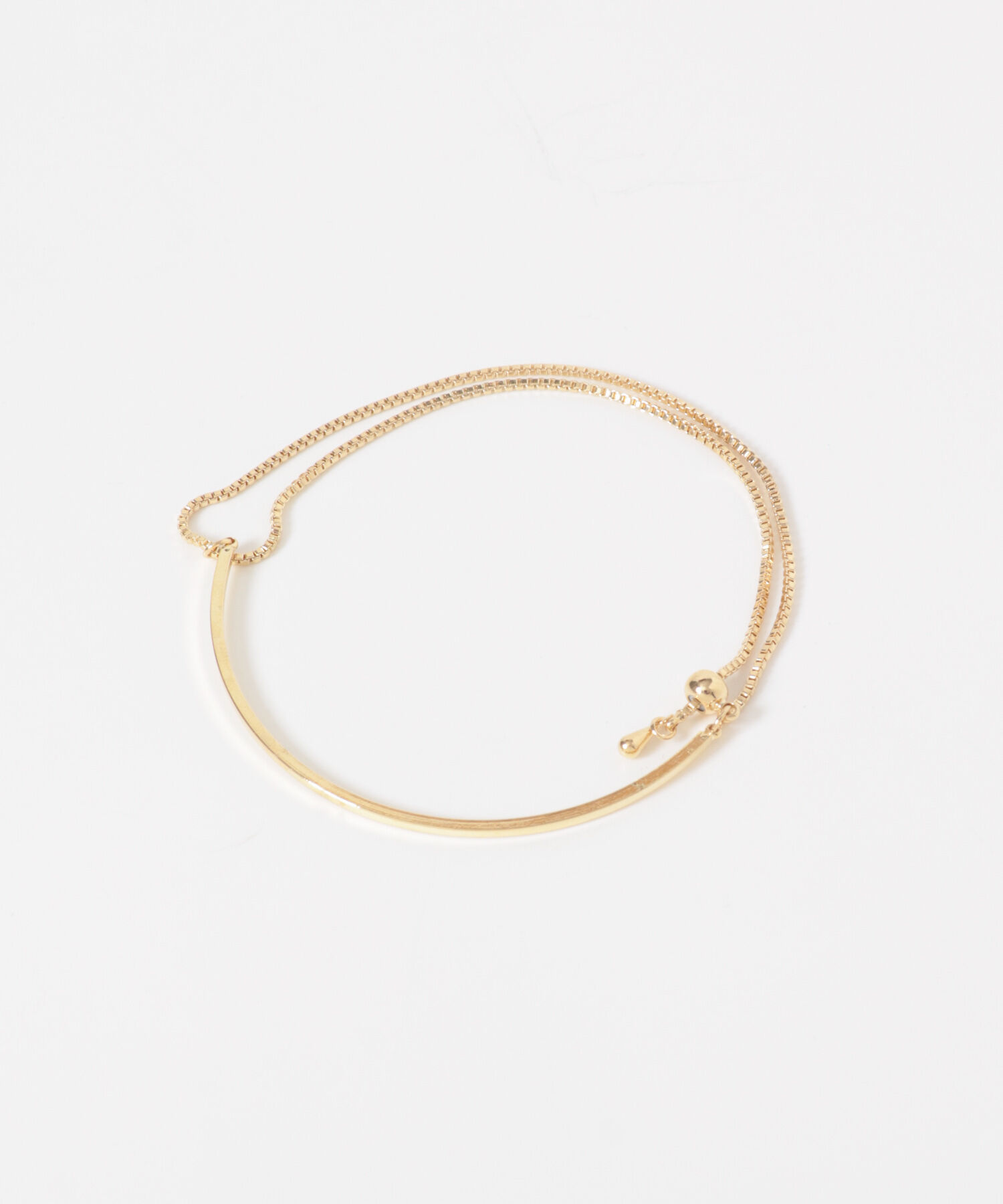 SMELLY「カーブバーチェーンスライドブレスレット」|ブレスレット・バングル|