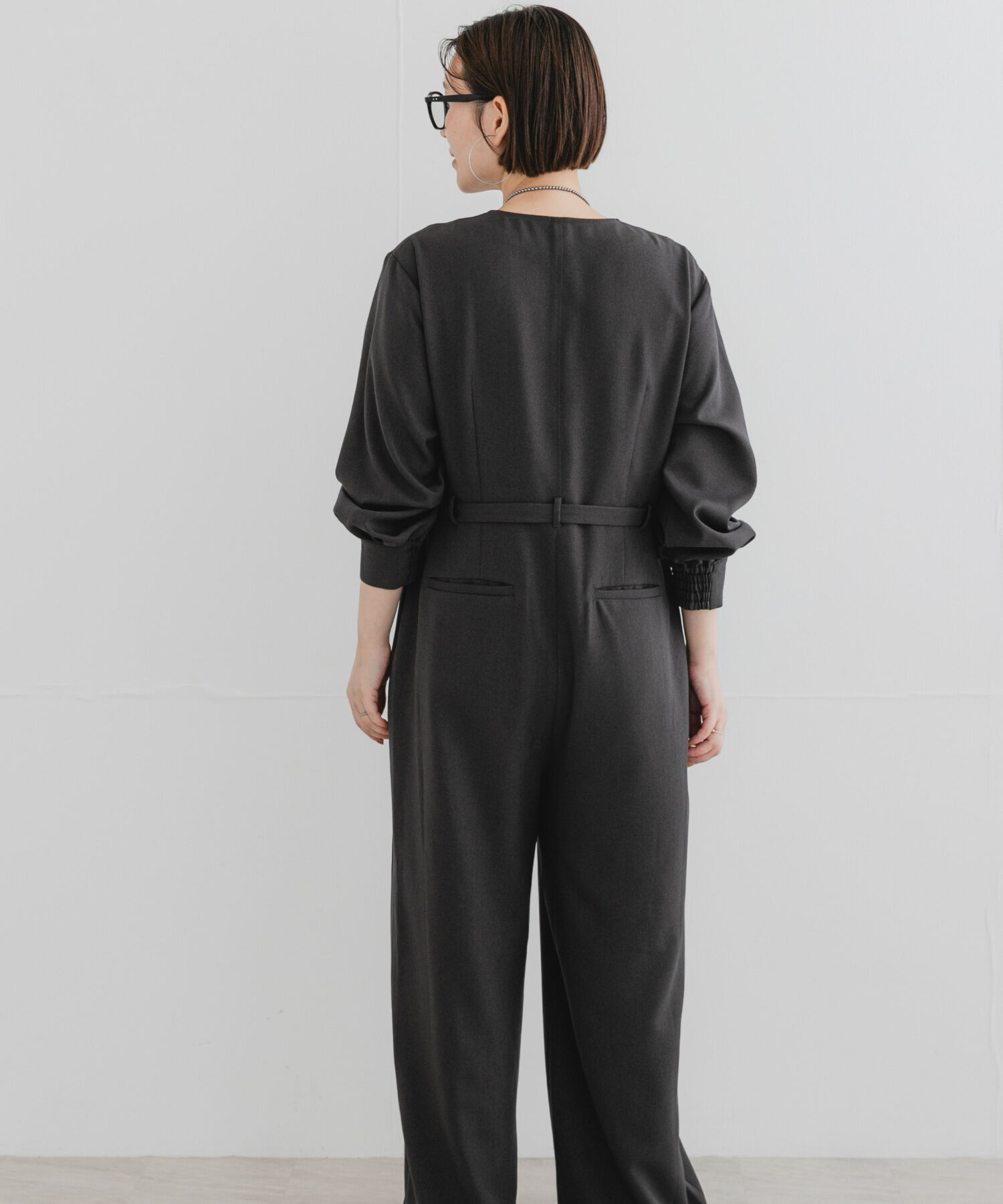 URBAN RESEARCH ROSSO「『UR TECH SMOOTHLUXE』F by ROSSO　ハーフZIPジャンプスーツ」|スカート|