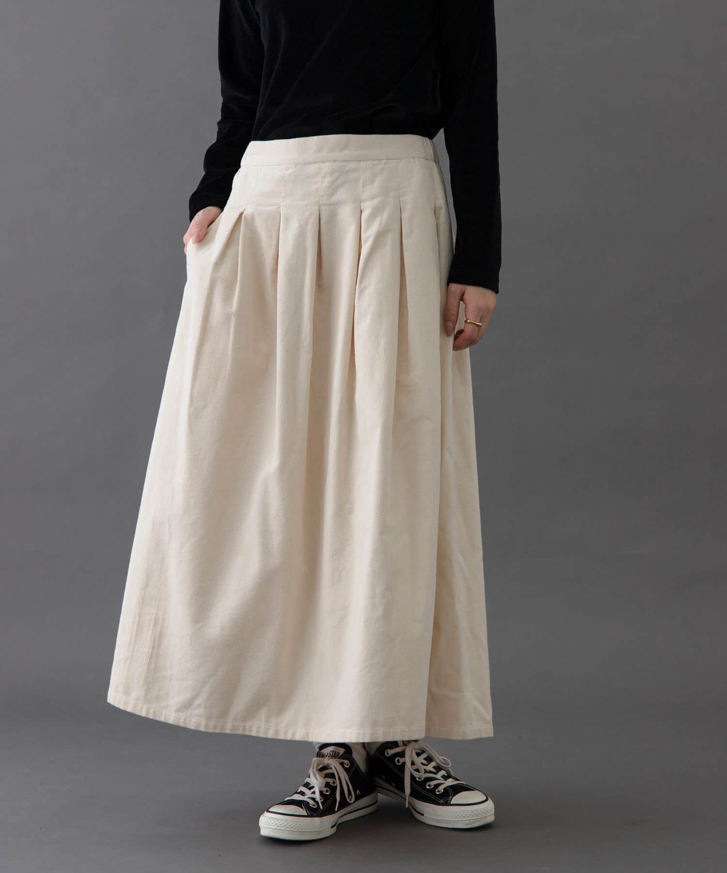 URBAN RESEARCH DOORS「FORK&SPOON　コーデュロイスカート」|スカート|