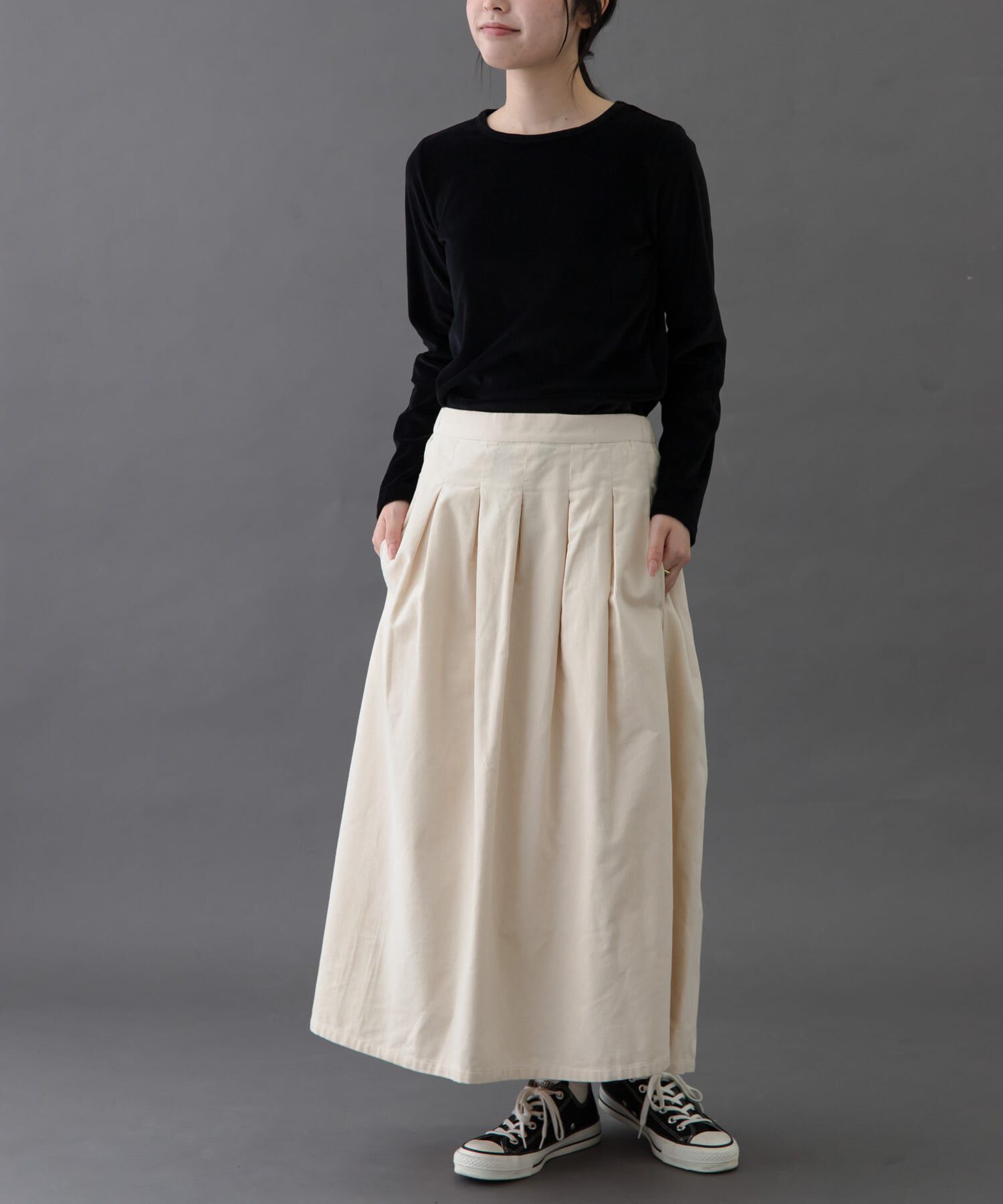 URBAN RESEARCH DOORS「FORK&SPOON　コーデュロイスカート」|スカート|