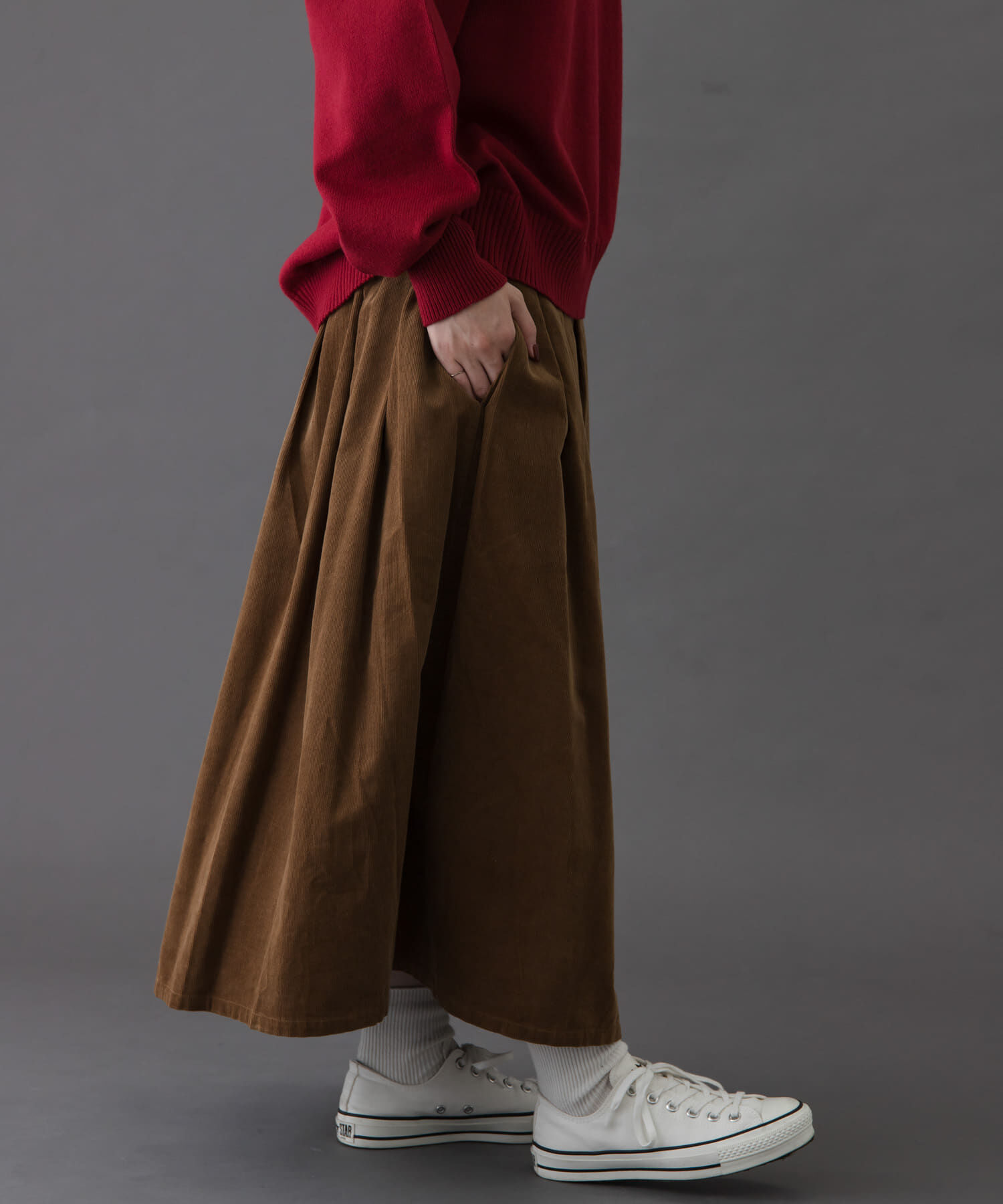 URBAN RESEARCH DOORS「FORK&SPOON　コーデュロイスカート」|スカート|