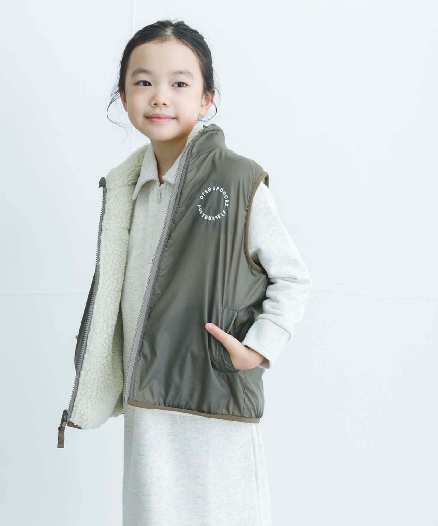 URBAN RESEARCH DOORS「リバーシブルボアベスト(KIDS)」|その他|