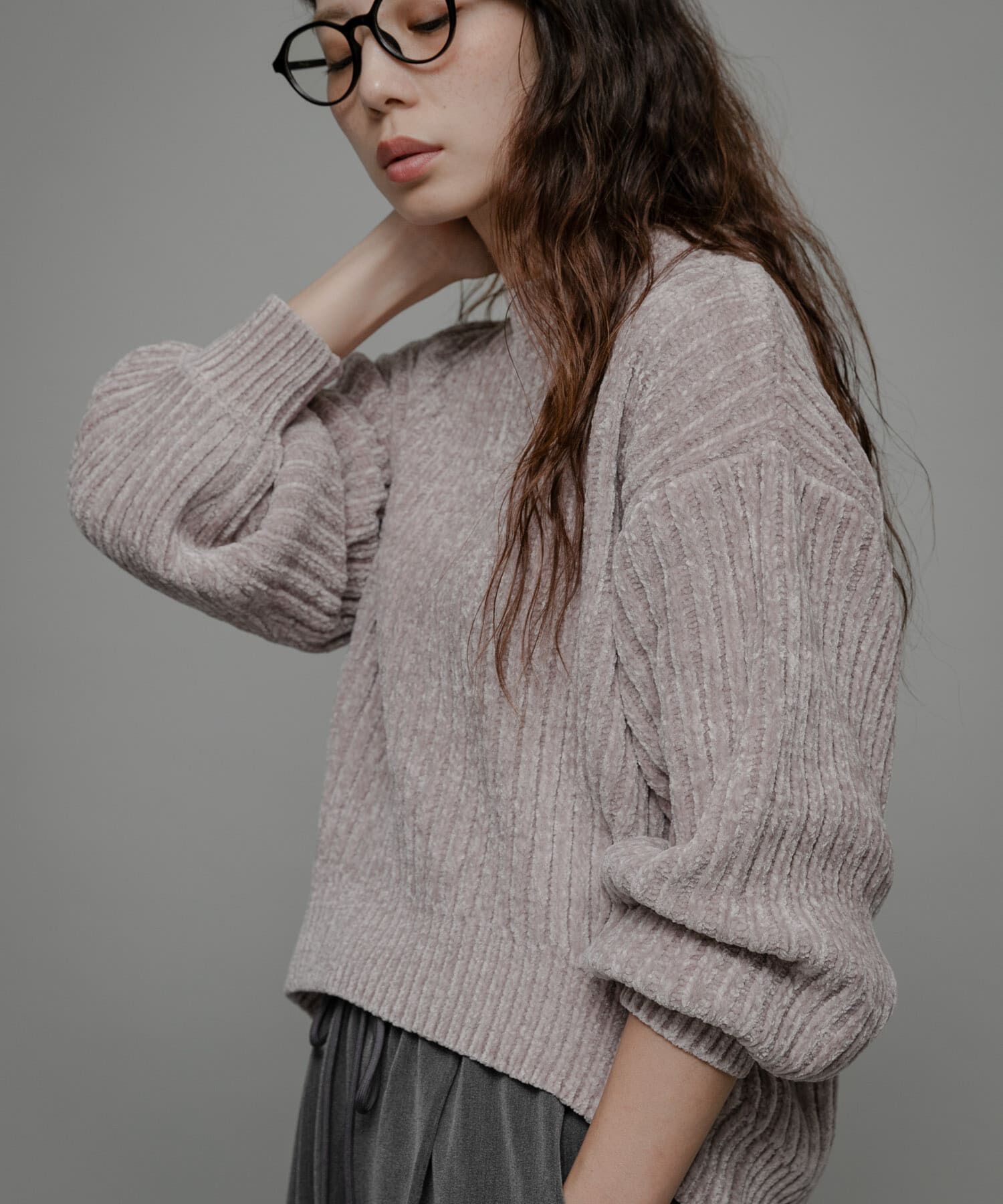 Sonny Label 「モールヤーンニットプルオーバー」|ニット・セーター|グレー