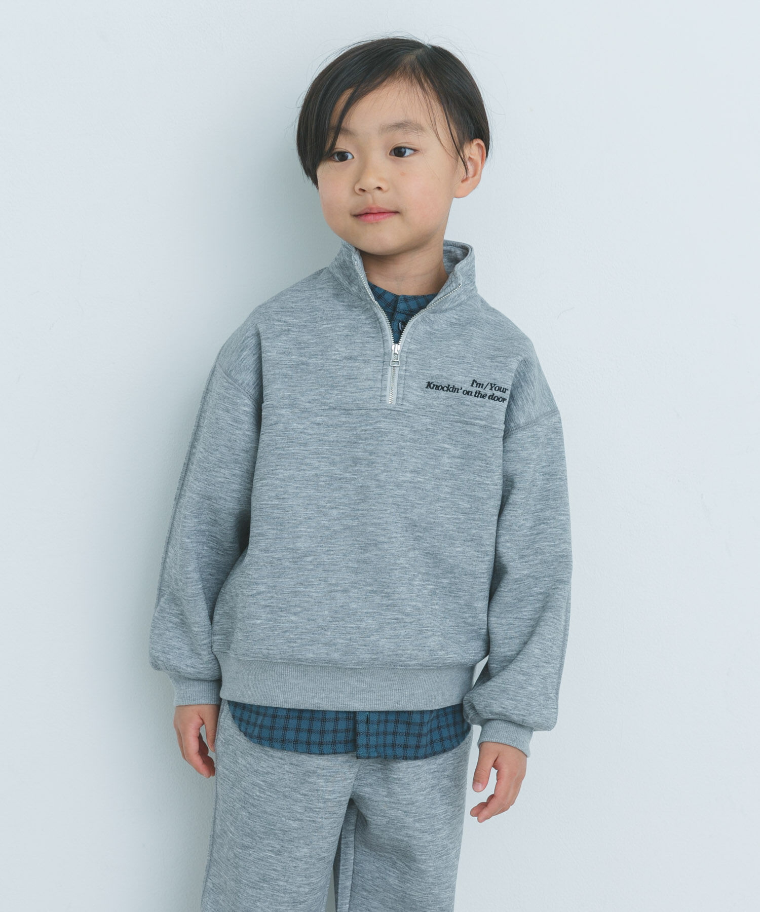 URBAN RESEARCH DOORS「『セットアップ対応』ハーフジップダンボールプルオーバー(KIDS)」|その他|