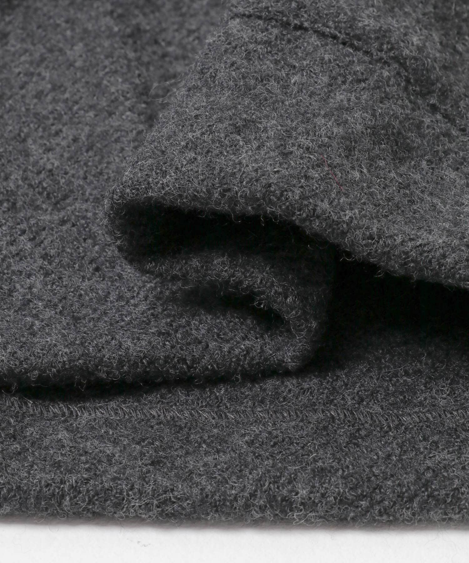 かぐれ「ウールクルーネックジャケット」|ノーカラージャケット|