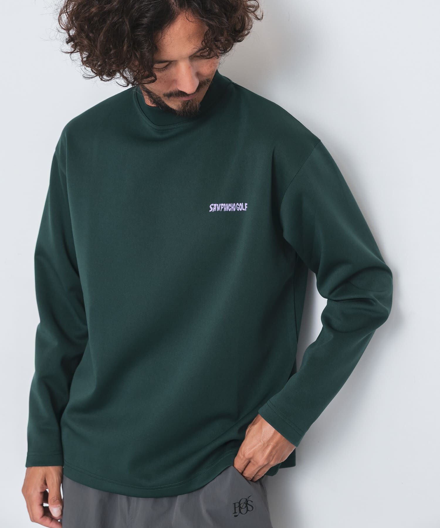 Sonny Label 「OOPS&times;RYUAMBE 　モックネックロングTシャツ」|Tシャツ・カットソー|グリーン