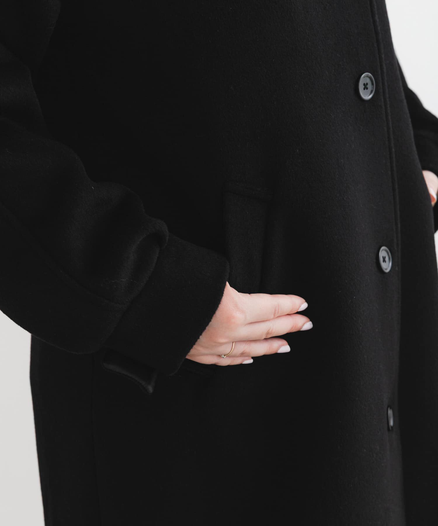 URBAN RESEARCH ROSSO「F by ROSSO　『UR TECH』ビーバーステンカラーロングコート」|ステンカラーコート|