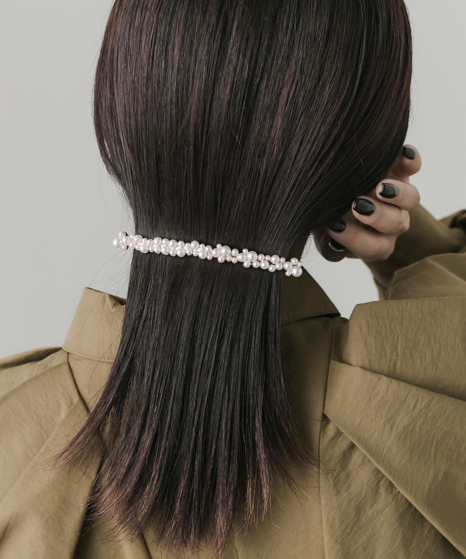 SMELLY「ランダムパールバレッタ」|その他|ゴールド系その他