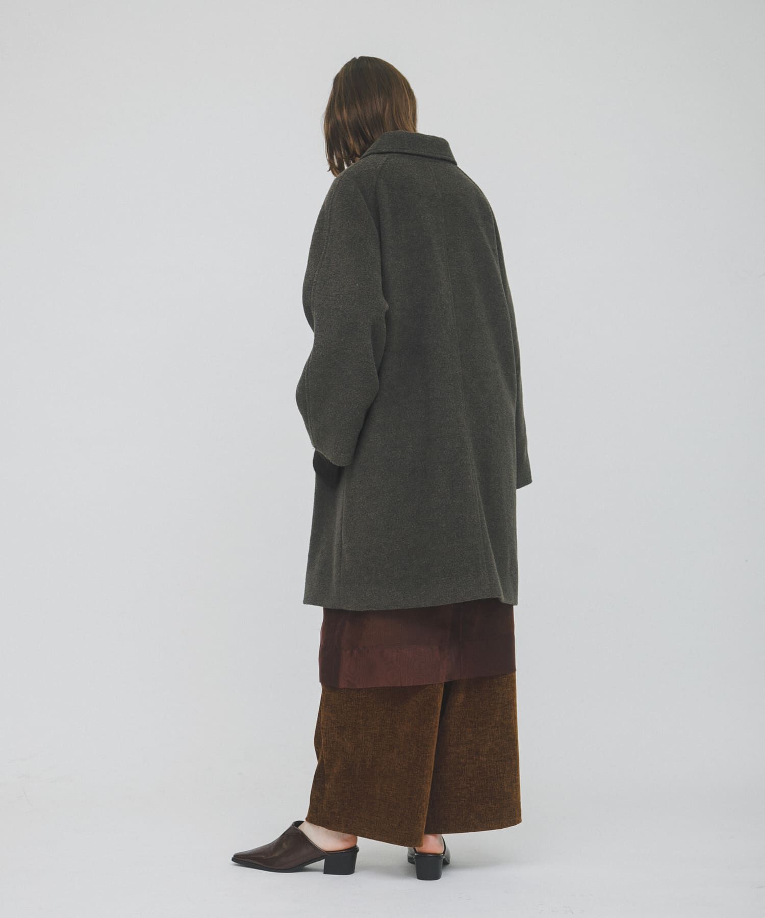 LAATO「balmacaan coat」|ステンカラーコート|