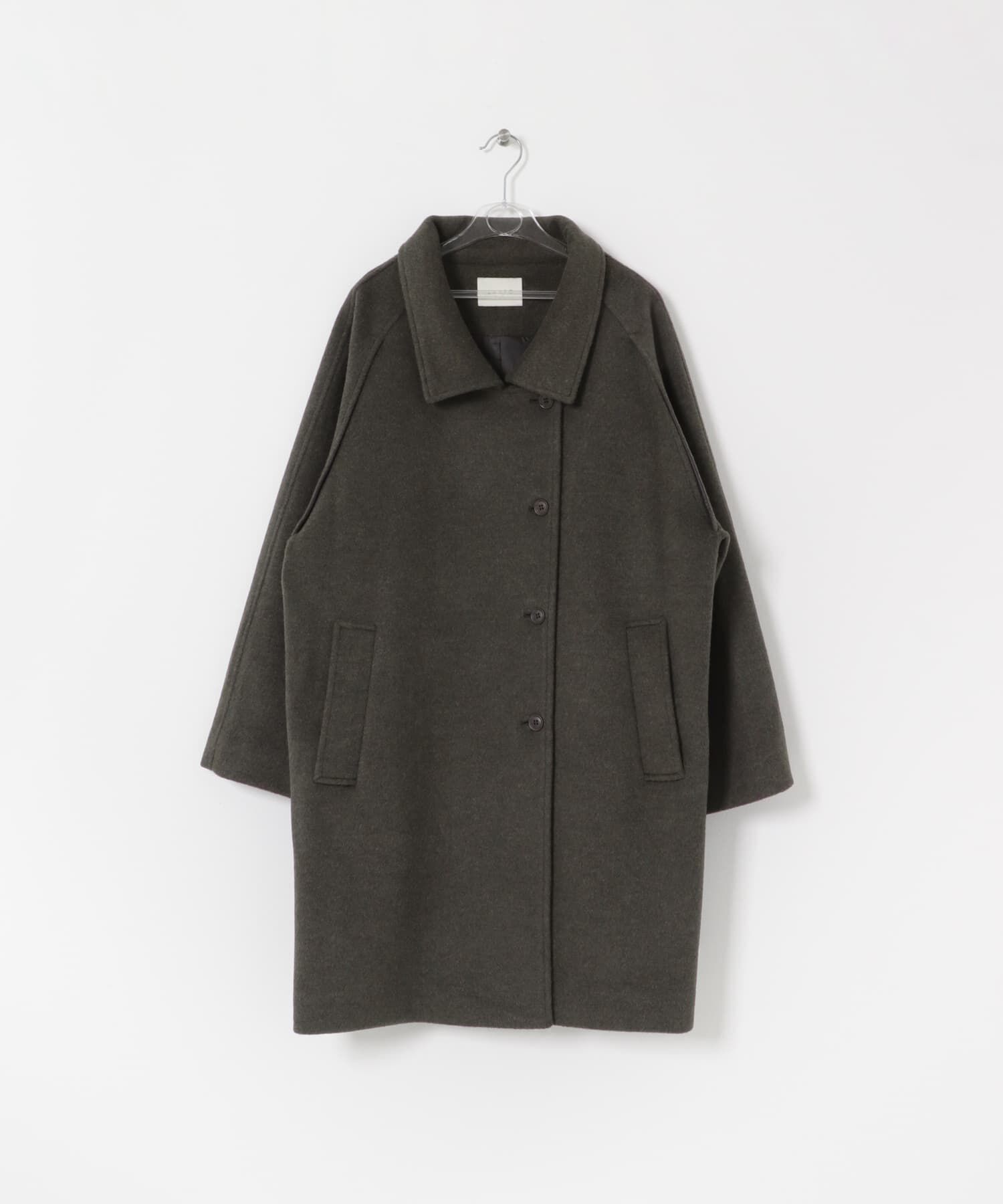 LAATO「balmacaan coat」|ステンカラーコート|