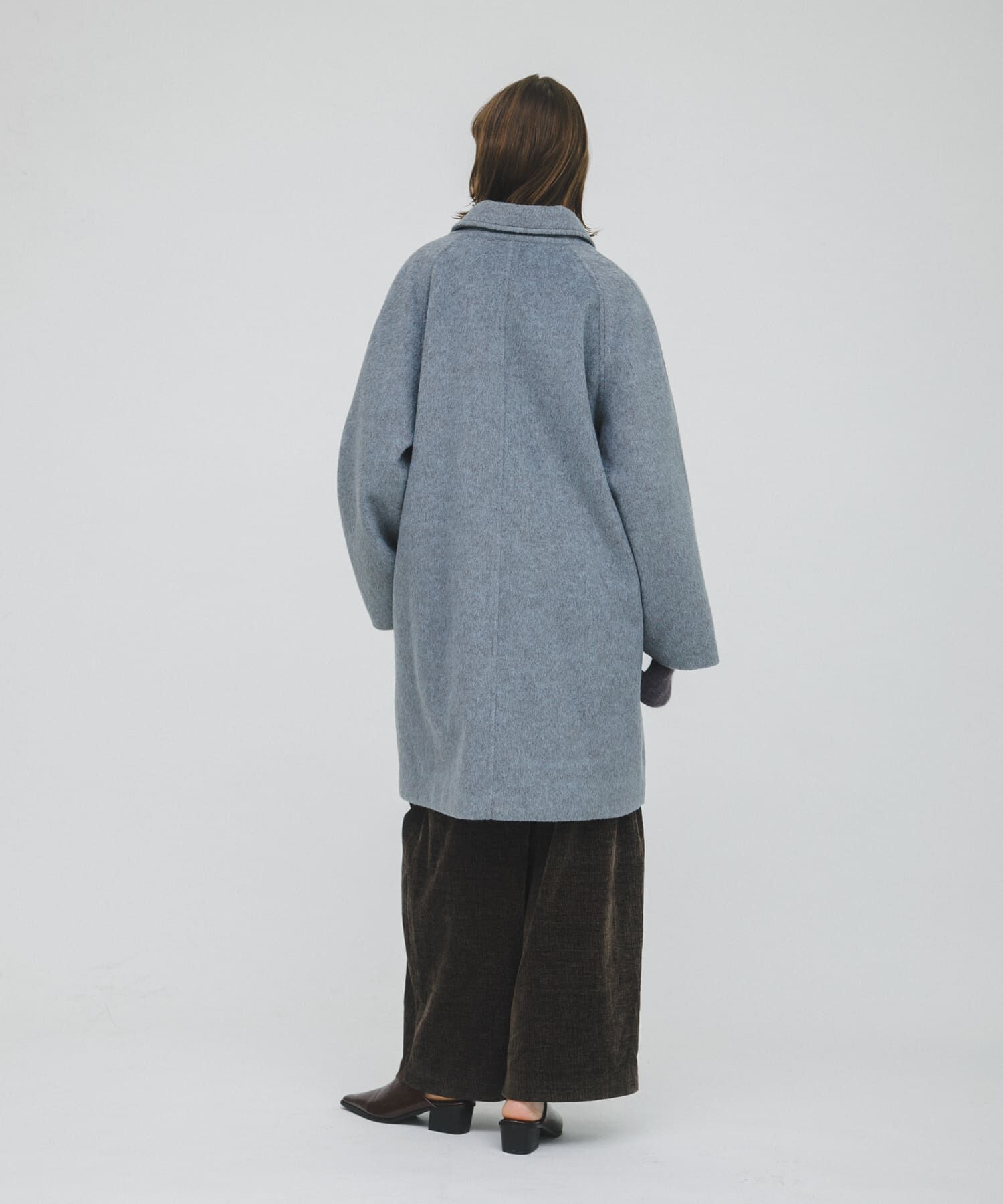 LAATO「balmacaan coat」|ステンカラーコート|