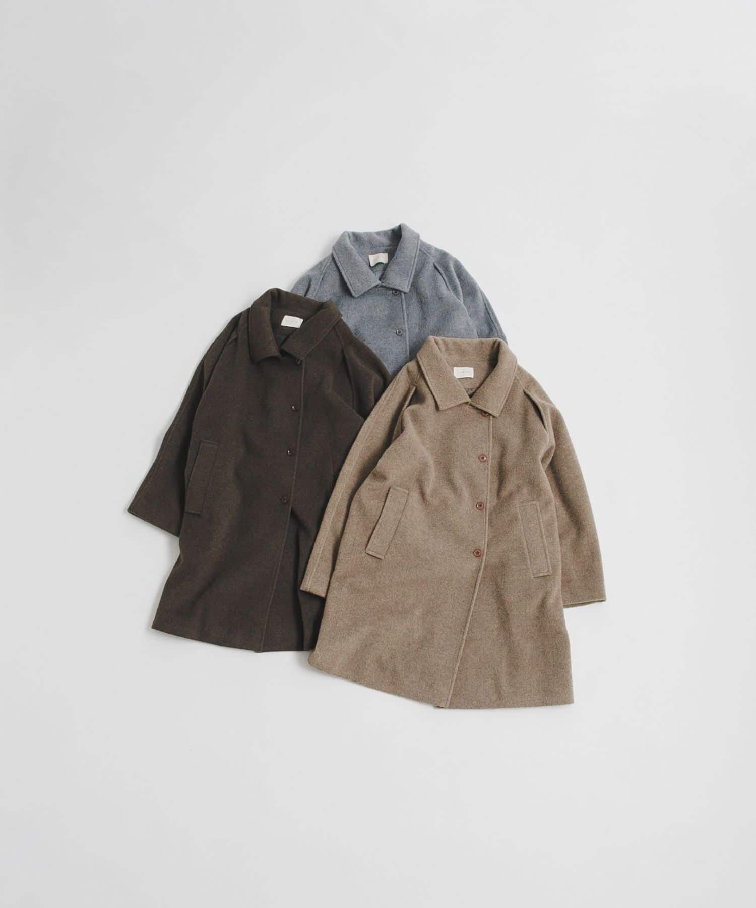 LAATO「balmacaan coat」|ステンカラーコート|