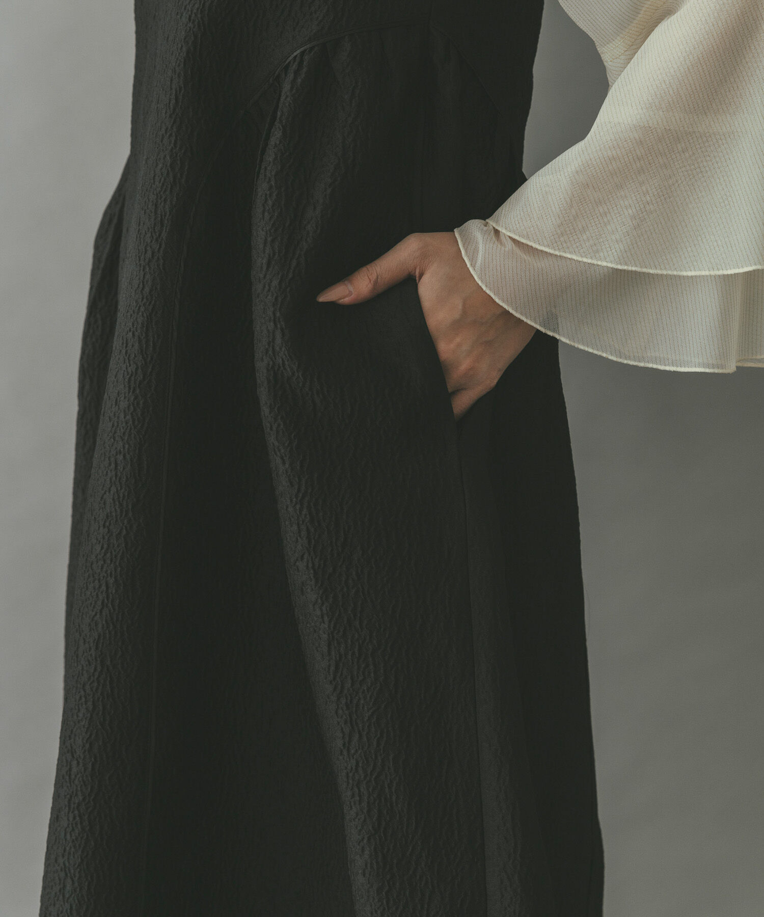 URBAN RESEARCH ROSSO「ジャガードフォルムレイヤードワンピース」|ワンピース|