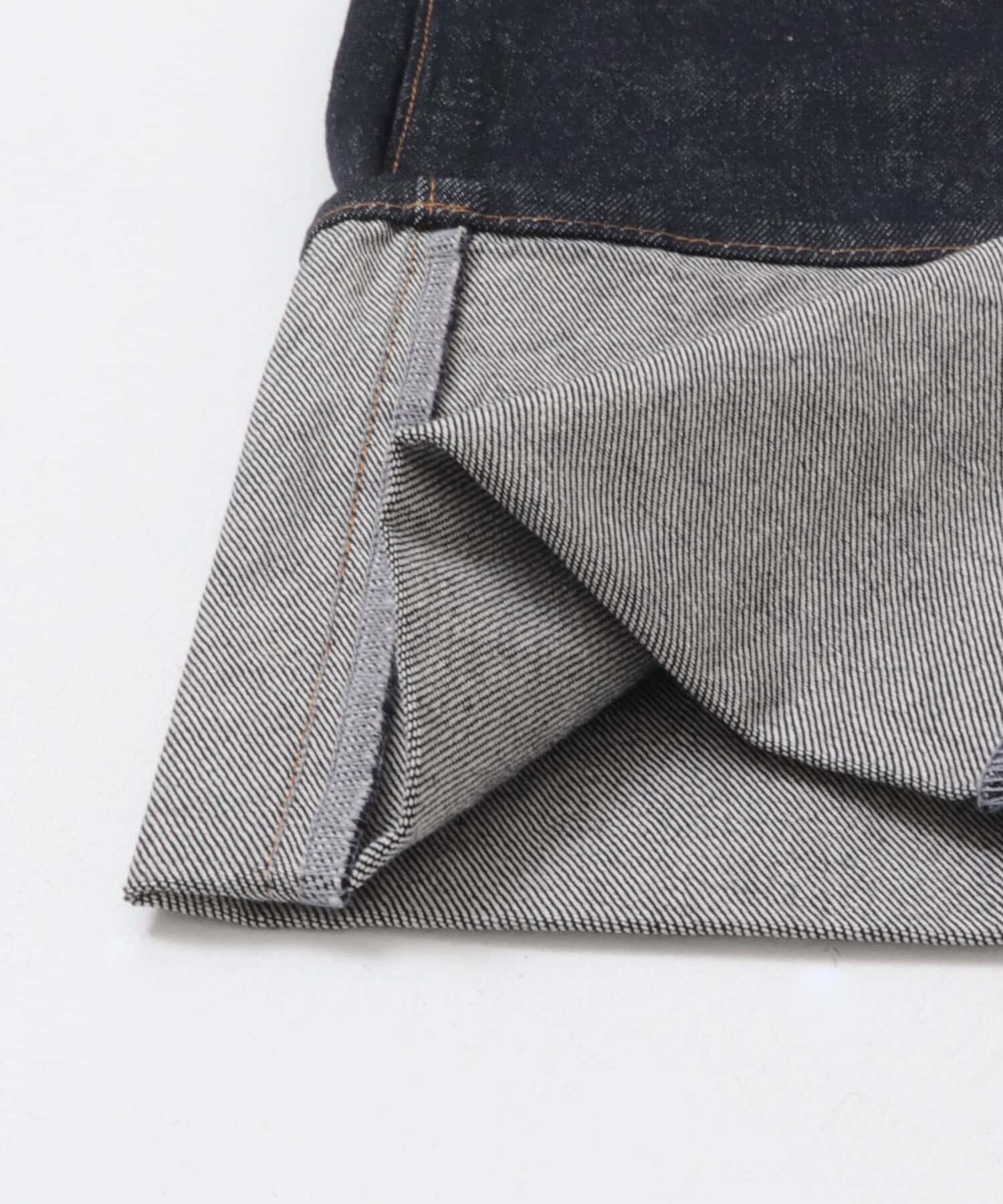  「ターンアップストレートデニム」|デニム|