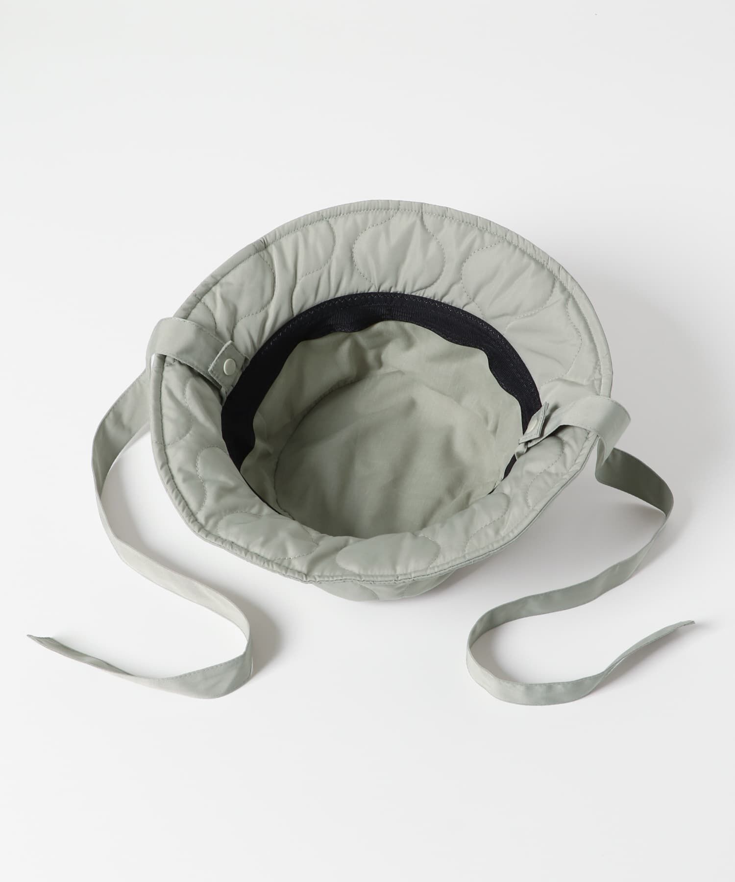  「リボン付きキルティングバケットHAT」|ハット|