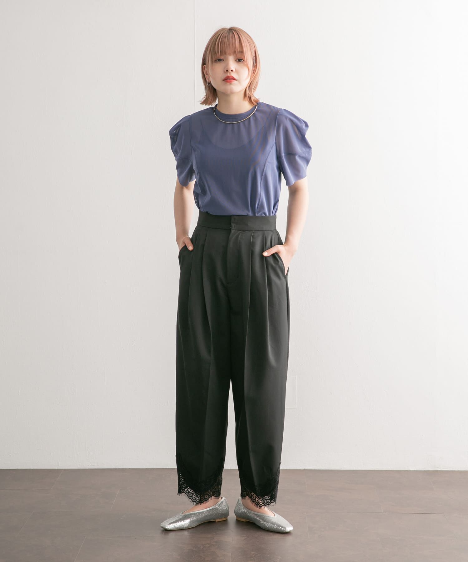  「レースヘムクロップドパンツ」|その他|