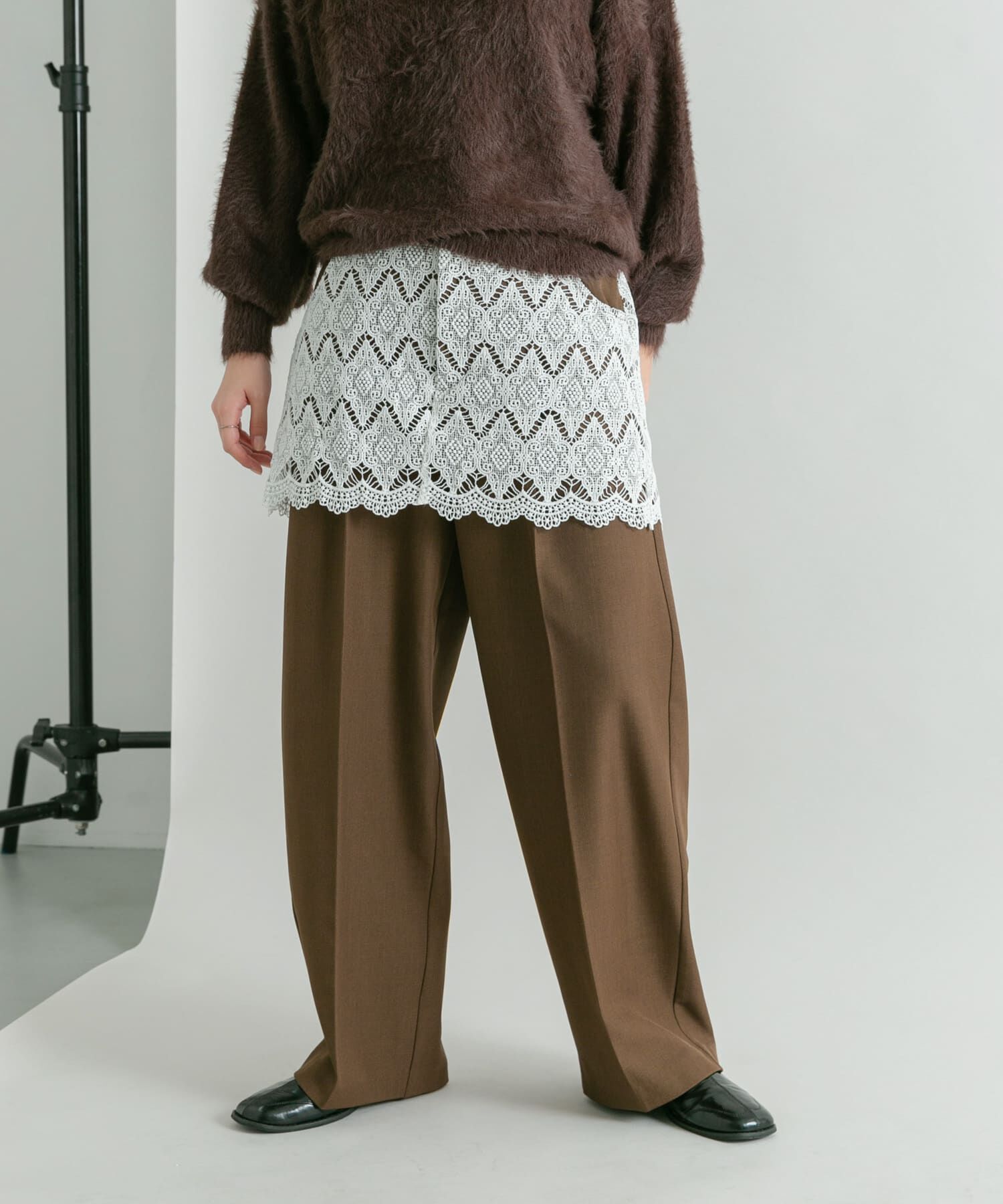  「レースレイヤードパンツ」|その他|