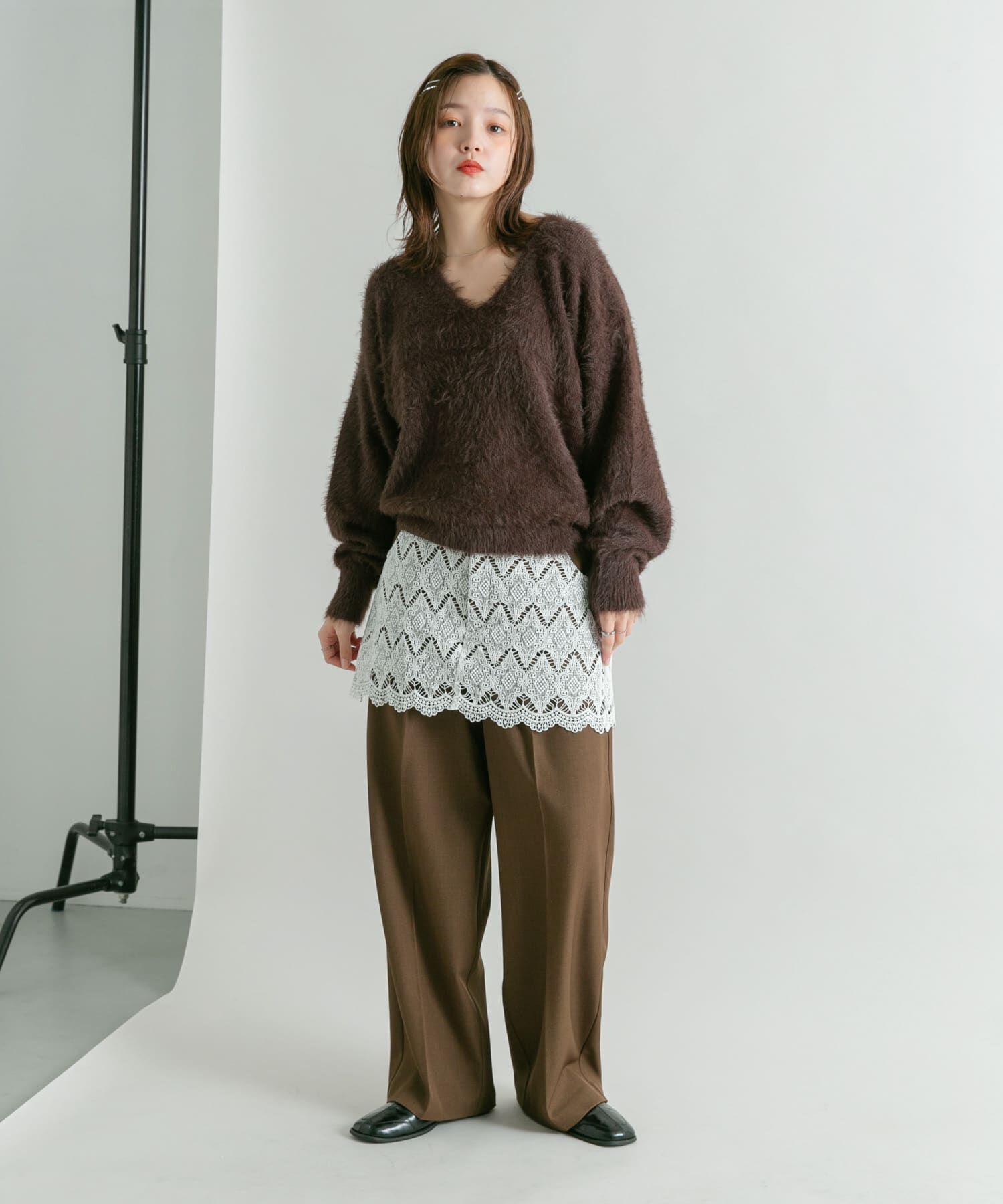  「レースレイヤードパンツ」|その他|