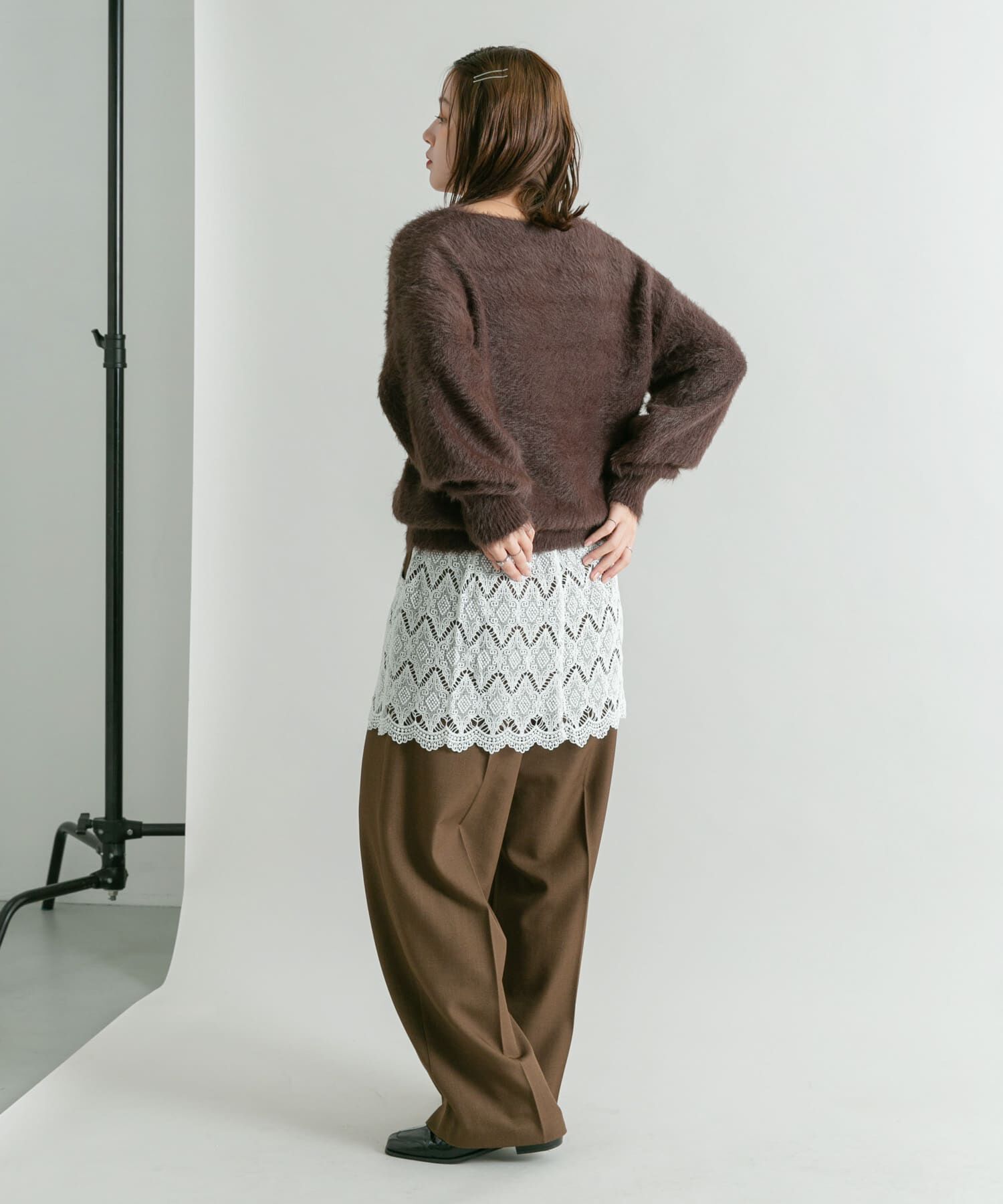  「レースレイヤードパンツ」|その他|