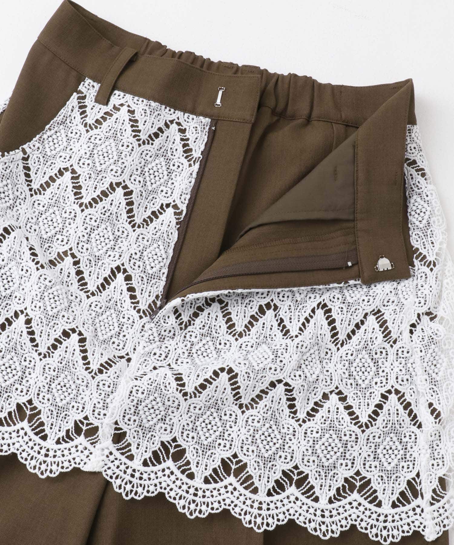  「レースレイヤードパンツ」|その他|