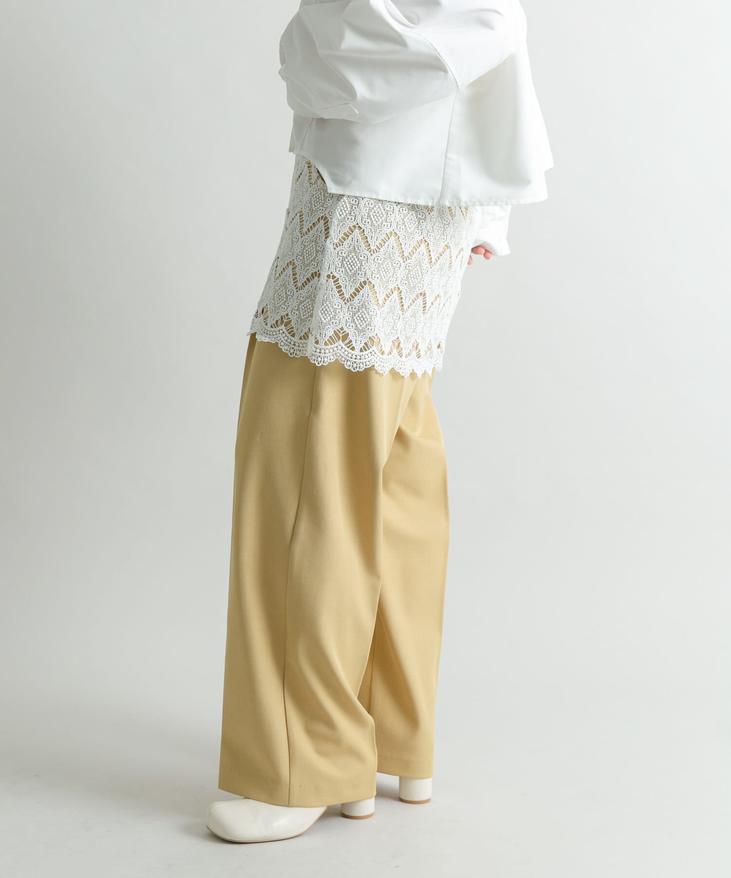  「レースレイヤードパンツ」|その他|